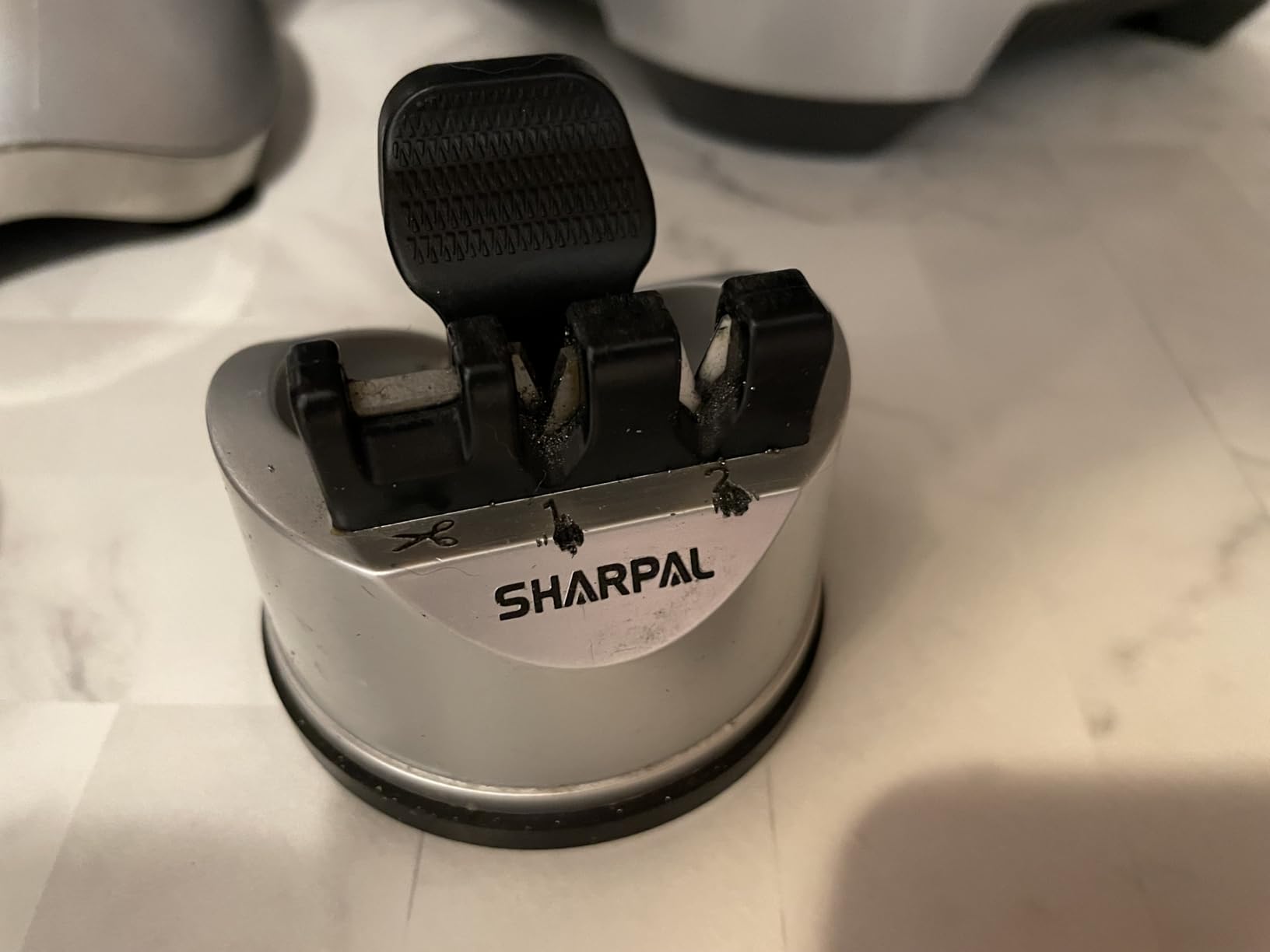 SHARPAL 191H Knife Scissors Sharpener | Repairs, Restores & Sharpens, Straight, Serrated & Kitchen Knives, Versatile Sharpening Tool for Blades, Gifts for Home Cooks customer photo 1