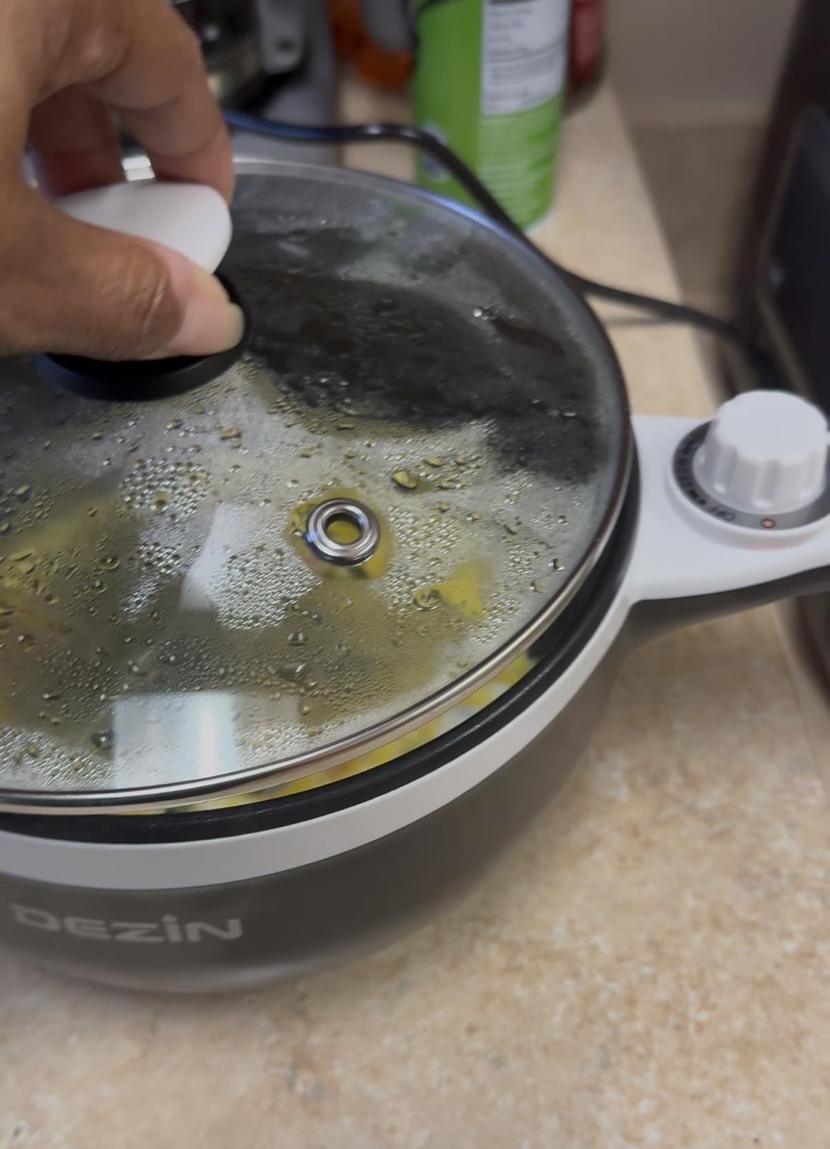 Dezin Electric Pot, 1.5L Non-Stick Portable Hot Pot Electric Upgraded, 700W customer photo 2