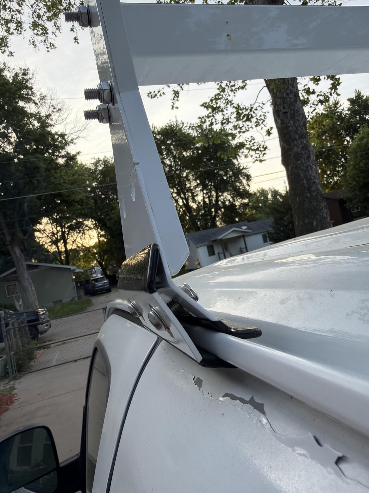 ECOTRIC 59in Roof Racks Compatible with 1996-Up Chevy Express GMC Savana | 850 LBS Capacity 3 bar roof Ladder Rack for Van Steel White customer photo 1