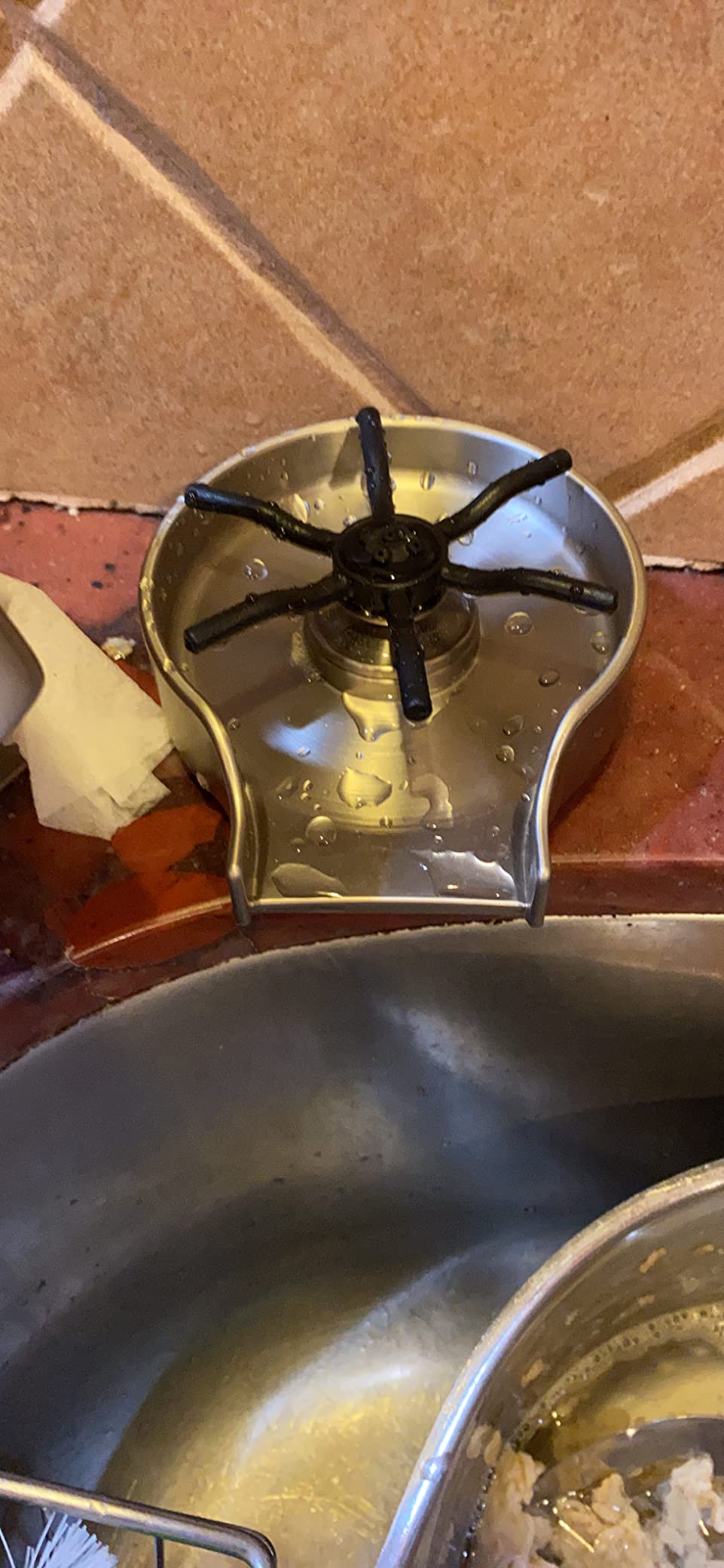 Delta Faucet Glass Rinser for Kitchen Sinks, Kitchen Sink Accessories, Bar Glass Rinser, SpotShield Stainless GR150-SP customer photo 1