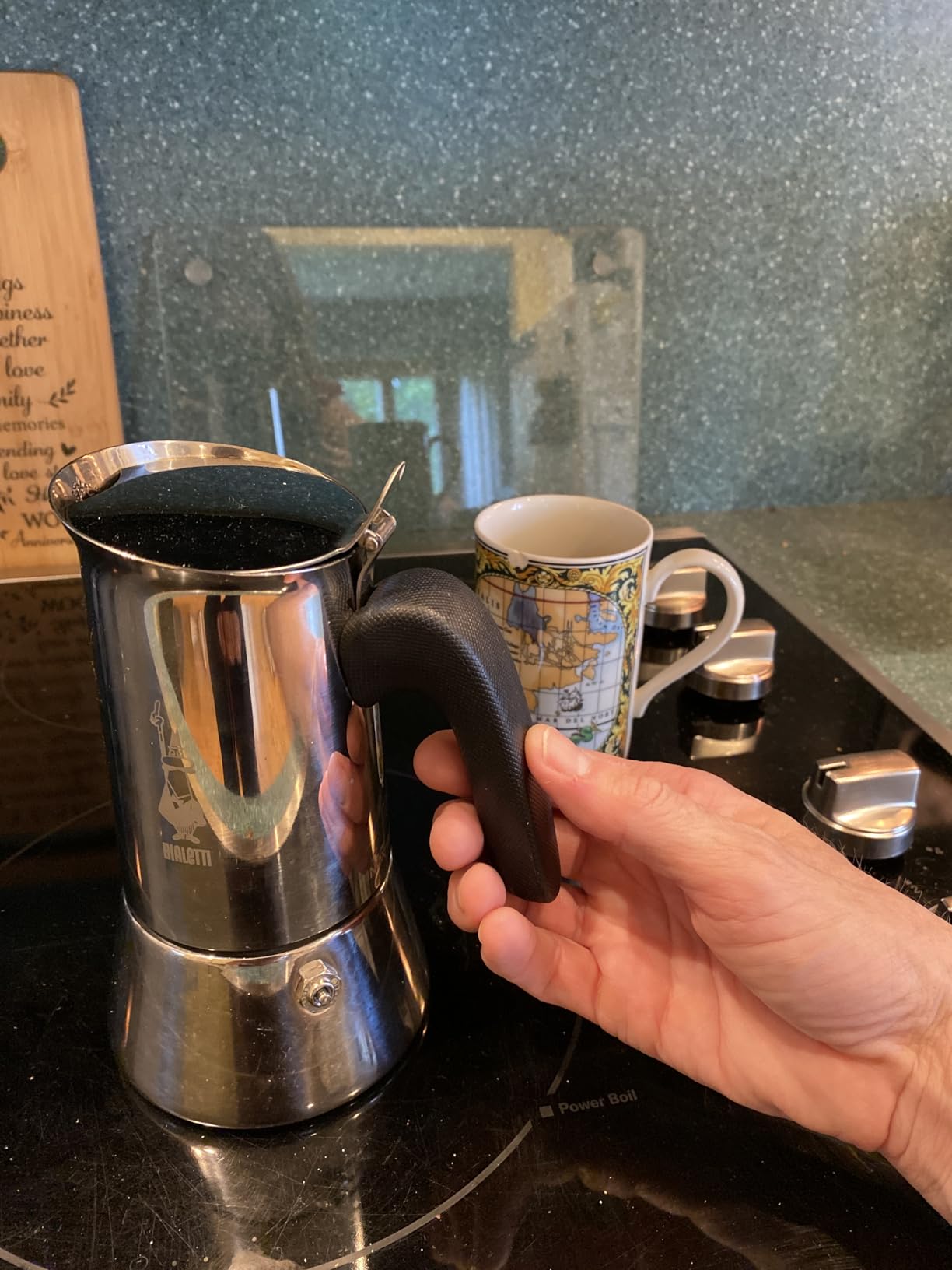 Bialetti - New Venus Induction, Stovetop Coffee Maker, Suitable for all Types of Hobs, Stainless Steel, 6 Cups (7.9 Oz), Silver customer photo 1