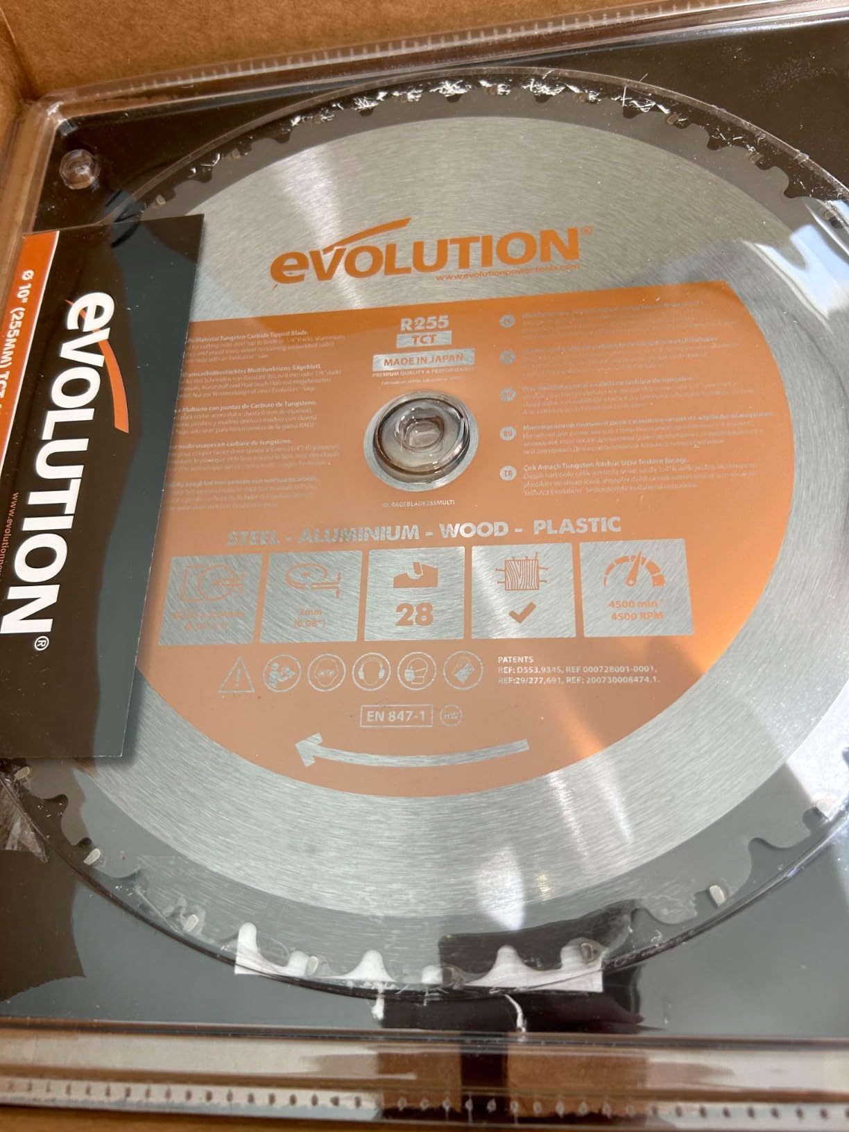Evolution Power Tools R255SMS-DB+ 10-Inch Dual Bevel Sliding Miter Saw customer photo 1