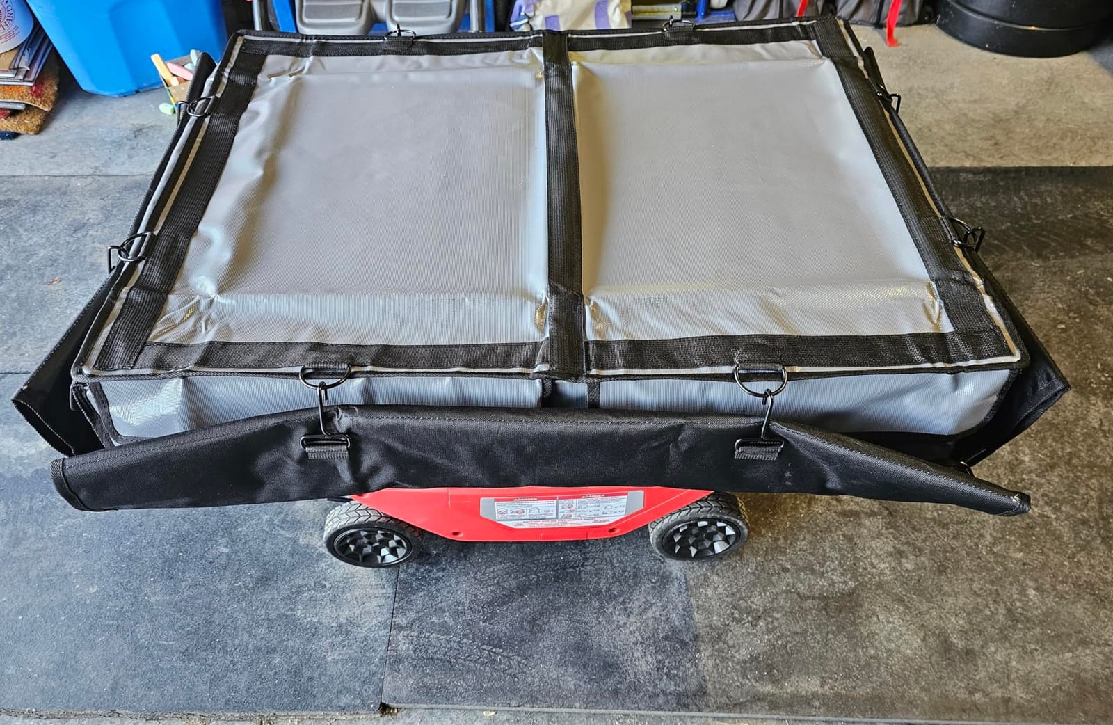 IGAN Generator Covers While Running for most 3500w-12000w Generators - Ultra Heavy Duty Generator Covers for Outside - Portable Waterproof Generator Cover, Generator Enclosure Outdoor Gray customer photo 1