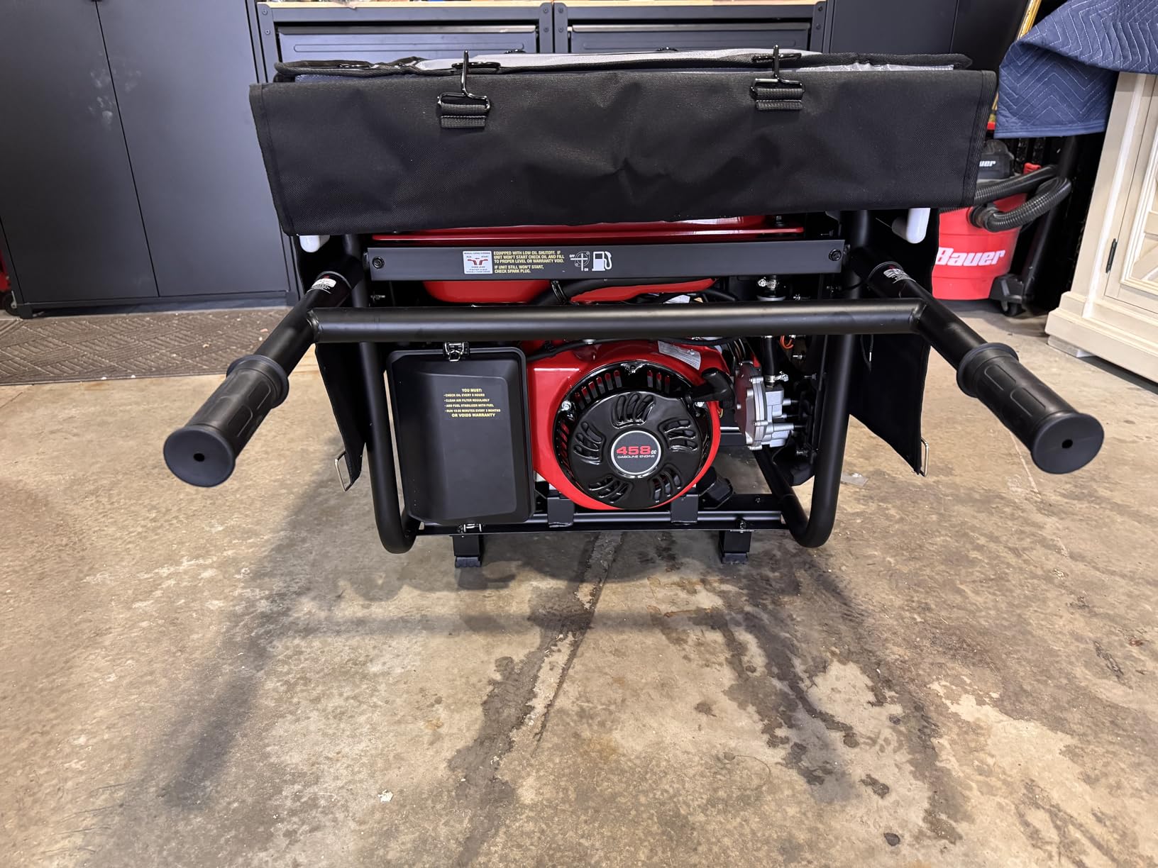 IGAN Generator Covers While Running for most 3500w-12000w Generators - Ultra Heavy Duty Generator Covers for Outside - Portable Waterproof Generator Cover, Generator Enclosure Outdoor Gray customer photo 2