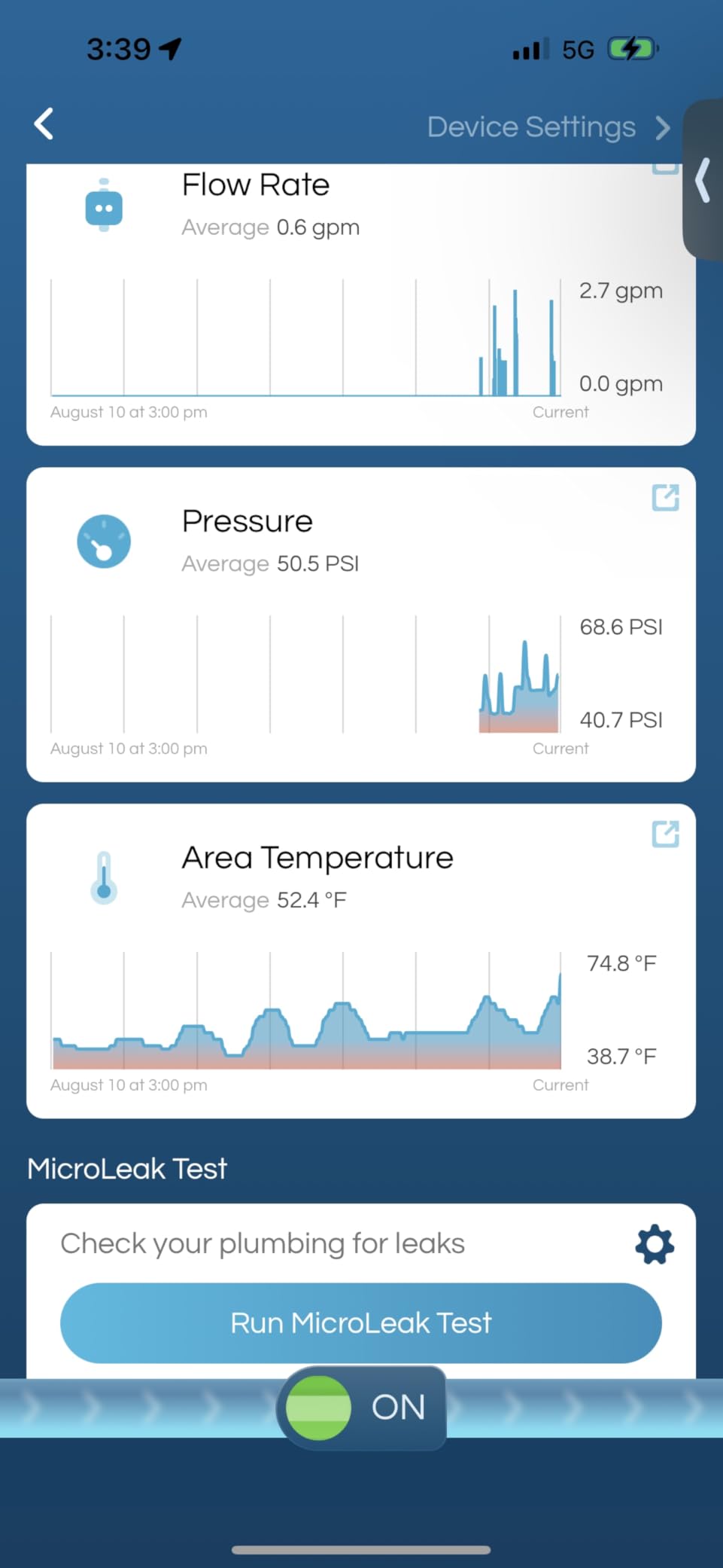 Moen Flo Smart Water Shutoff and Leak Detector, 1 Inch Valve, Automatic Shutoff, MicroLeak Tests, WiFi App Control customer photo 2