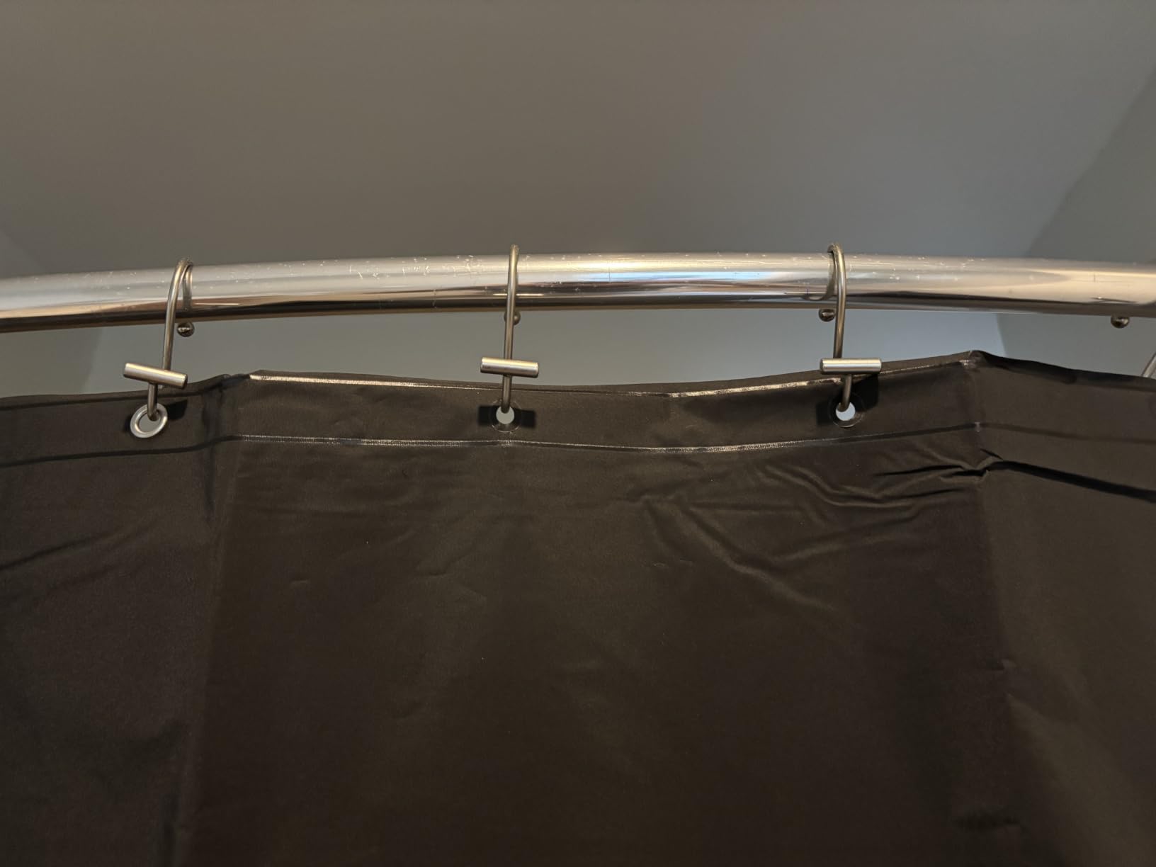 Barossa Design Heavy Duty Shower Curtain Liner with 6 Magnets, Clear, 72x72 customer photo 2