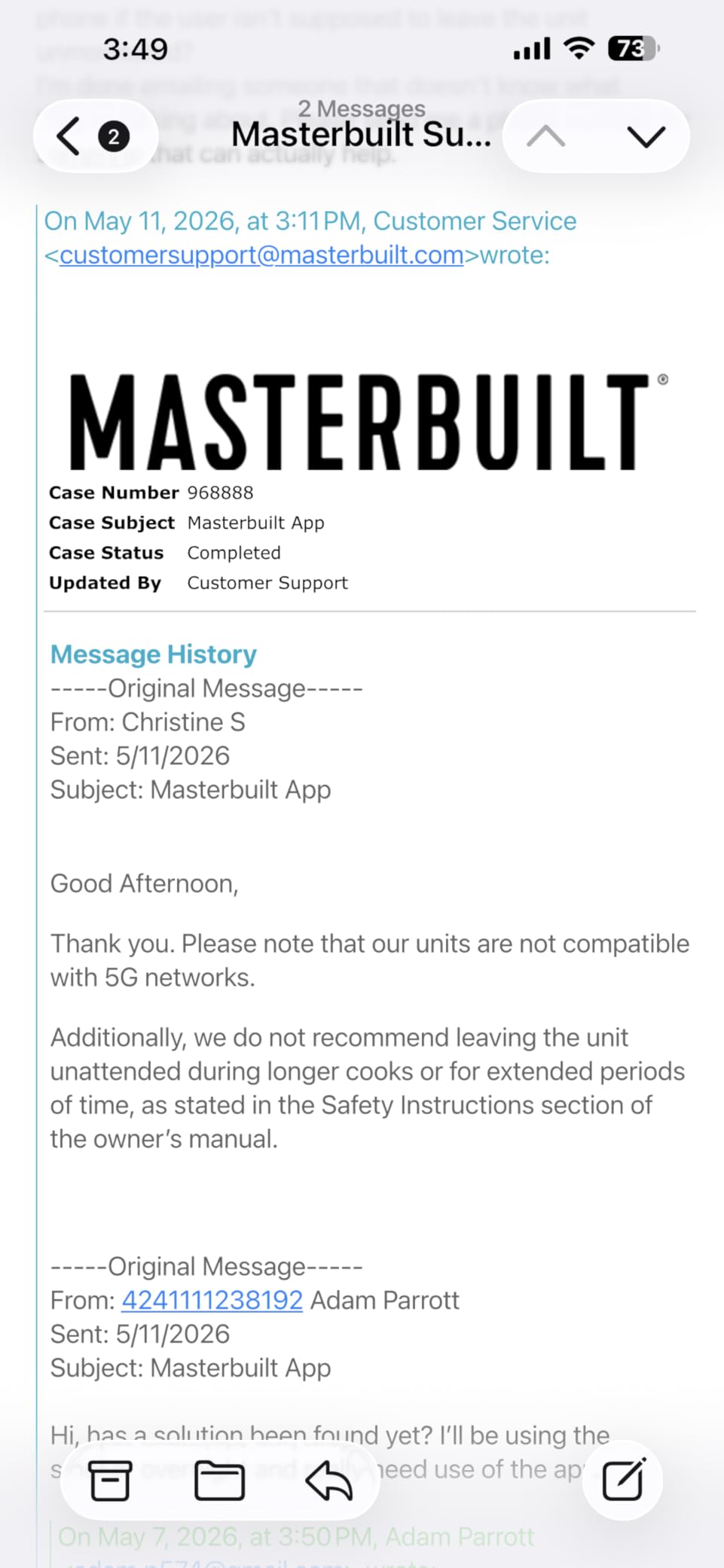 Masterbuilt Gravity Series 1050 Smoker Grill - Digital Charcoal Combo Grill with Free App, 1,050 Cooking Square Inches in Black, Model MB20041220 customer photo 2