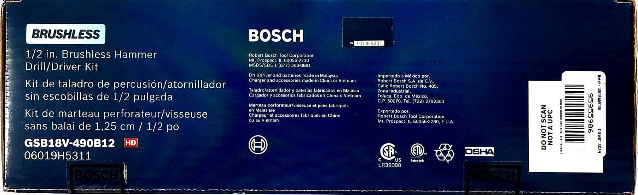 Bosch GSB18V-490B12 18V EC Brushless 1/2 In. Hammer Drill/Driver Kit with (1) 2 Ah Standard Power Battery customer photo 1