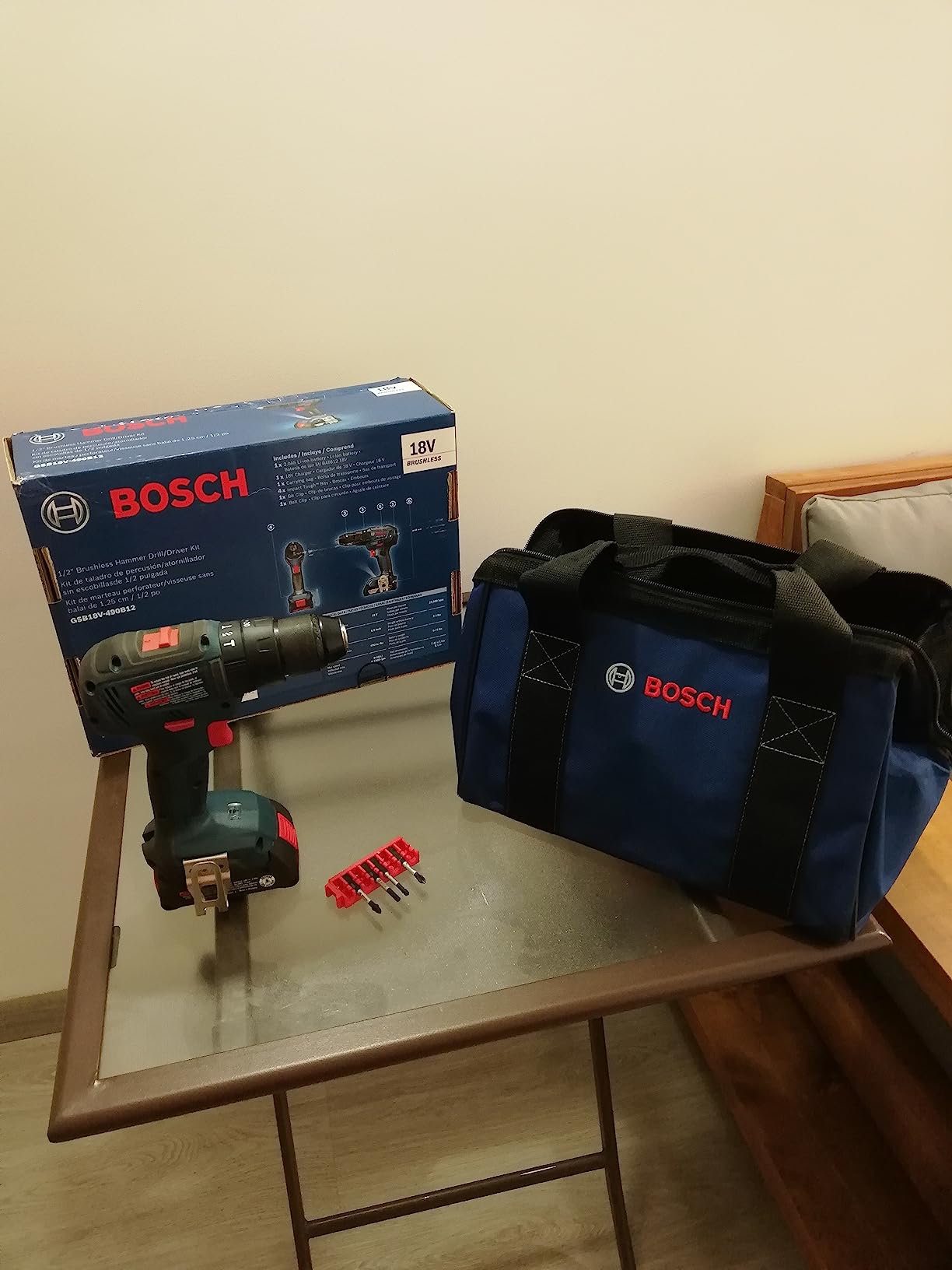 Bosch GSB18V-490B12 18V EC Brushless 1/2 In. Hammer Drill/Driver Kit with (1) 2 Ah Standard Power Battery customer photo 2