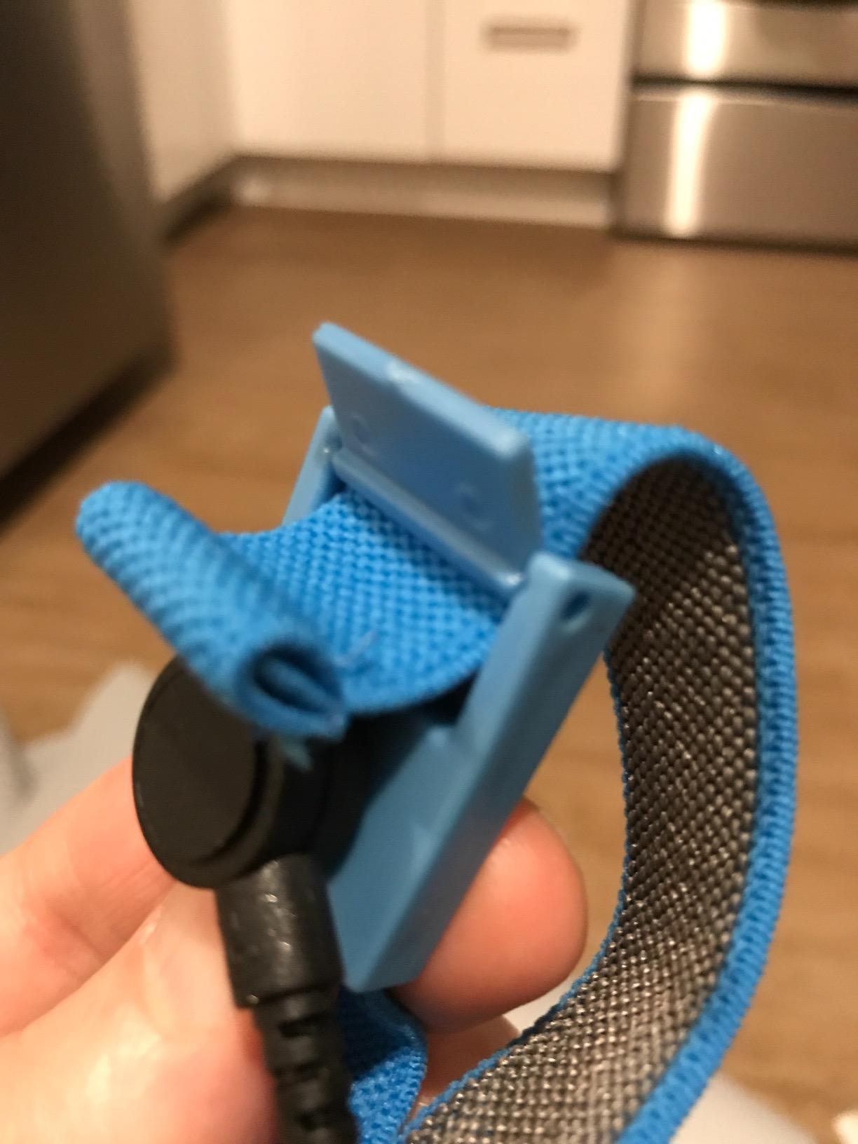 Bertech ESD Anti-Static Table Mat Kit, 16 In. x 24 In., Blue, Includes an ESD Wrist Strap and ESD Grounding Cord, MADE IN USA customer photo 1