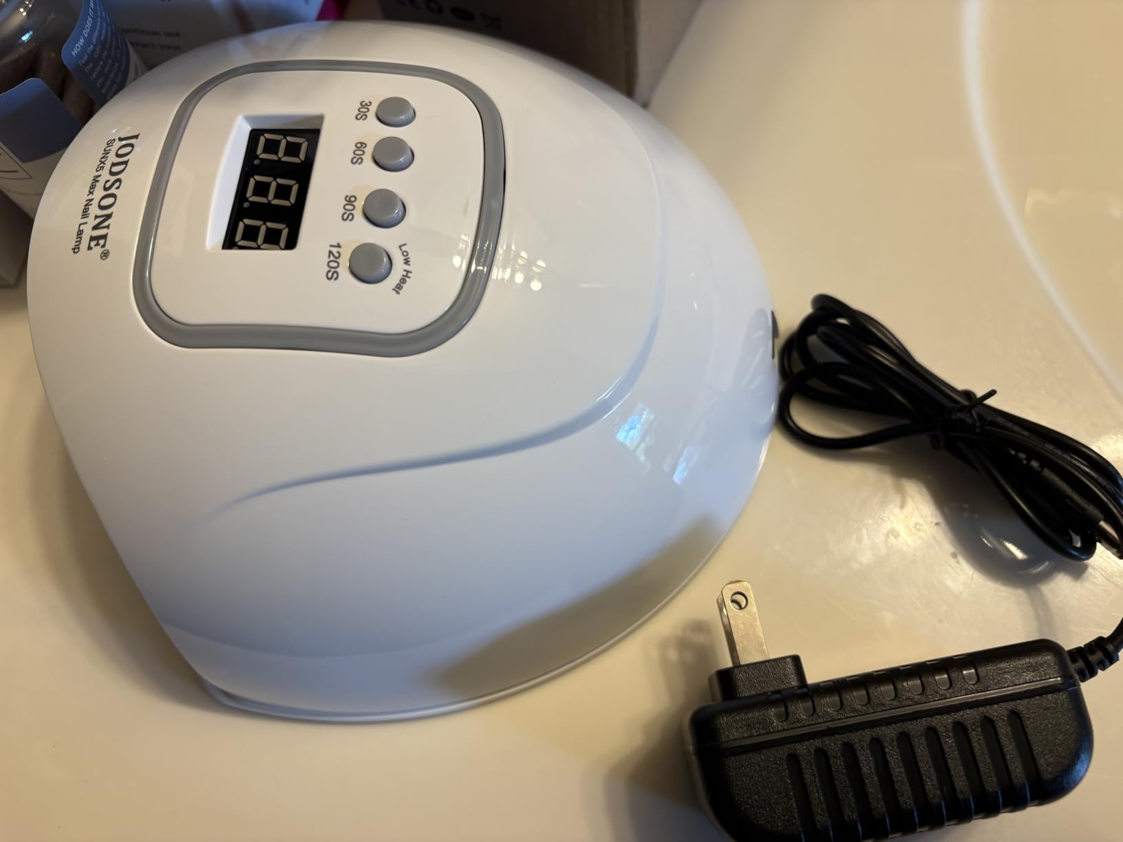 JODSONE U V LED Nail Lamp, Nail Dryer for Gel Polish, Led Light with Automatic Sensor & 4 Timers customer photo 1