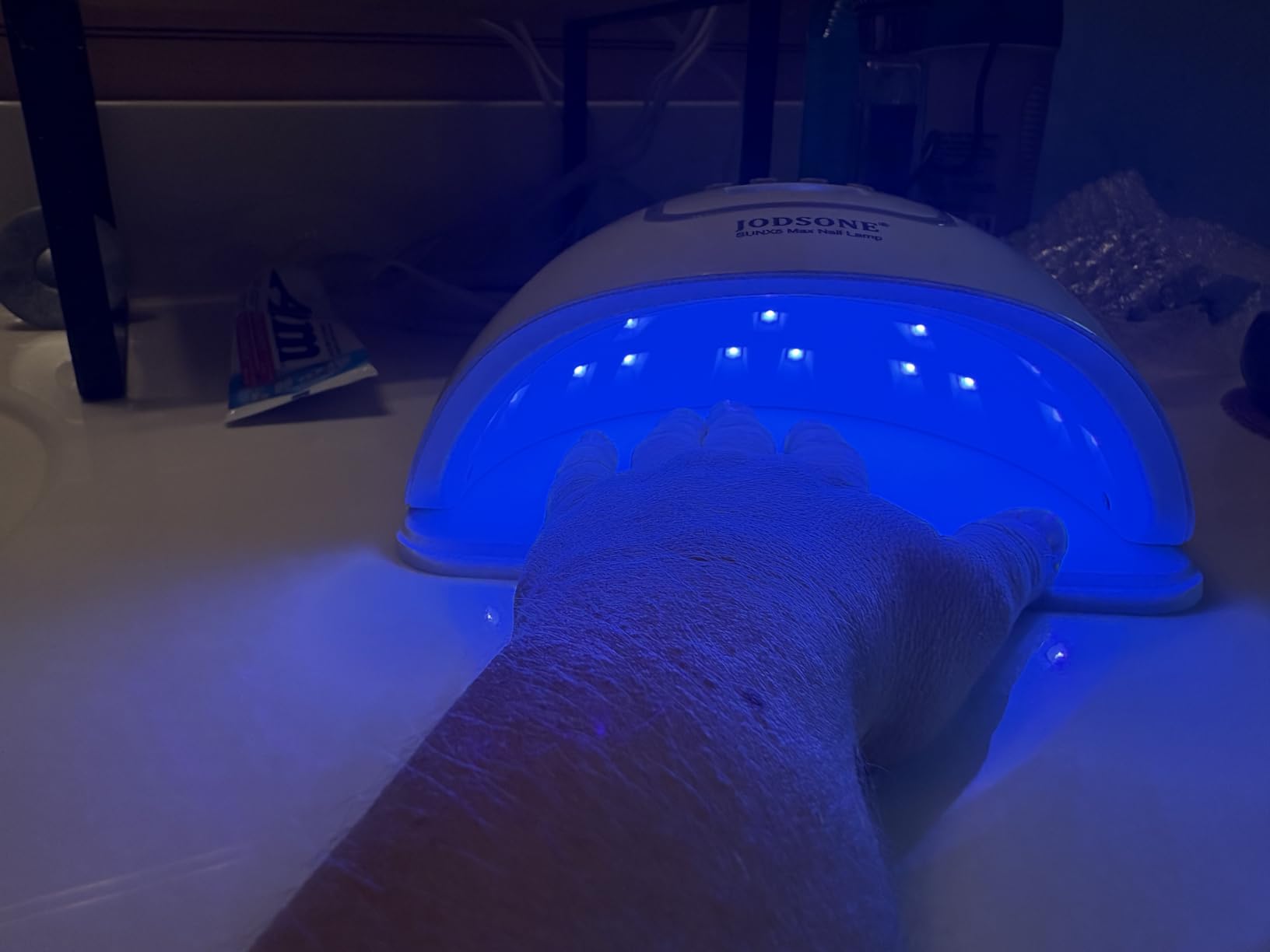 JODSONE U V LED Nail Lamp, Nail Dryer for Gel Polish, Led Light with Automatic Sensor & 4 Timers customer photo 2
