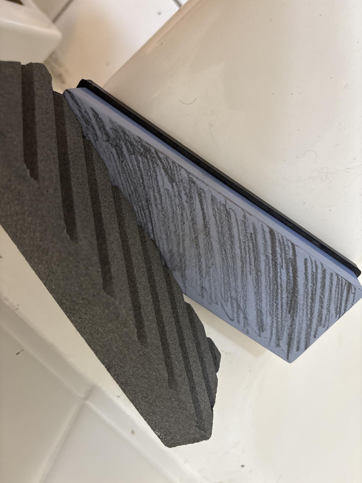 Intelitopia Complete Knife Sharpening Stone Set - Dual Grit Whetstone 400/1000 3000/8000 with Leather Strop, Flattening Stone, Bamboo Base, Angle Guide customer photo 1