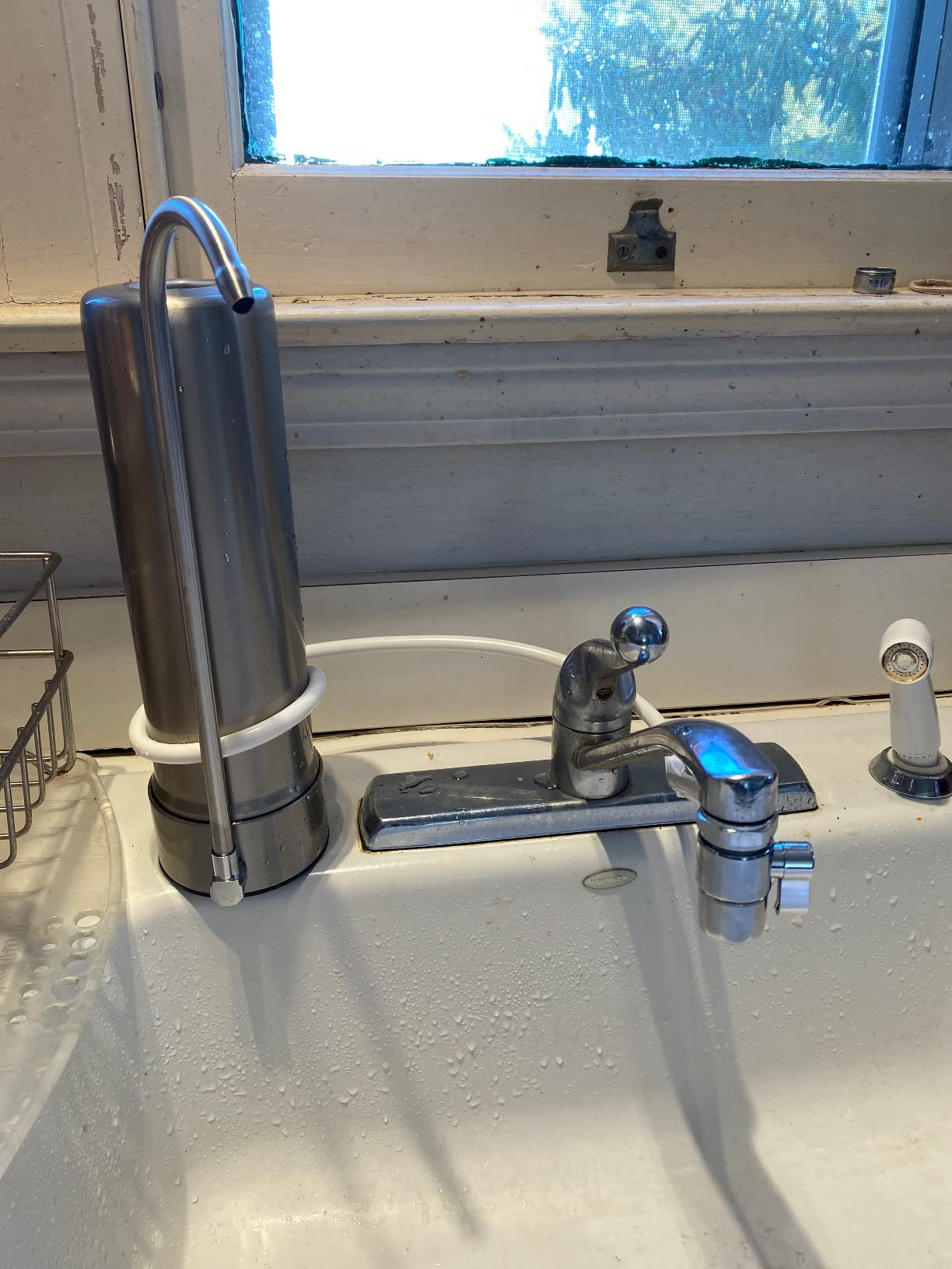 Waterdrop CTF-01 Water Filter for Sink Faucet, Stainless Steel, 1 Filter | Reduces Heavy Metals and 99% Chlorine, NSF/ANSI 42 Certified Countertop Water Filter System, 8000 Gallons, 1 Filter customer photo 2