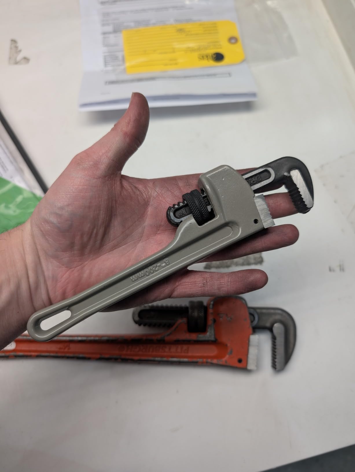 DURATECH 3-Piece Aluminum Straight Pipe Wrench Set, 10