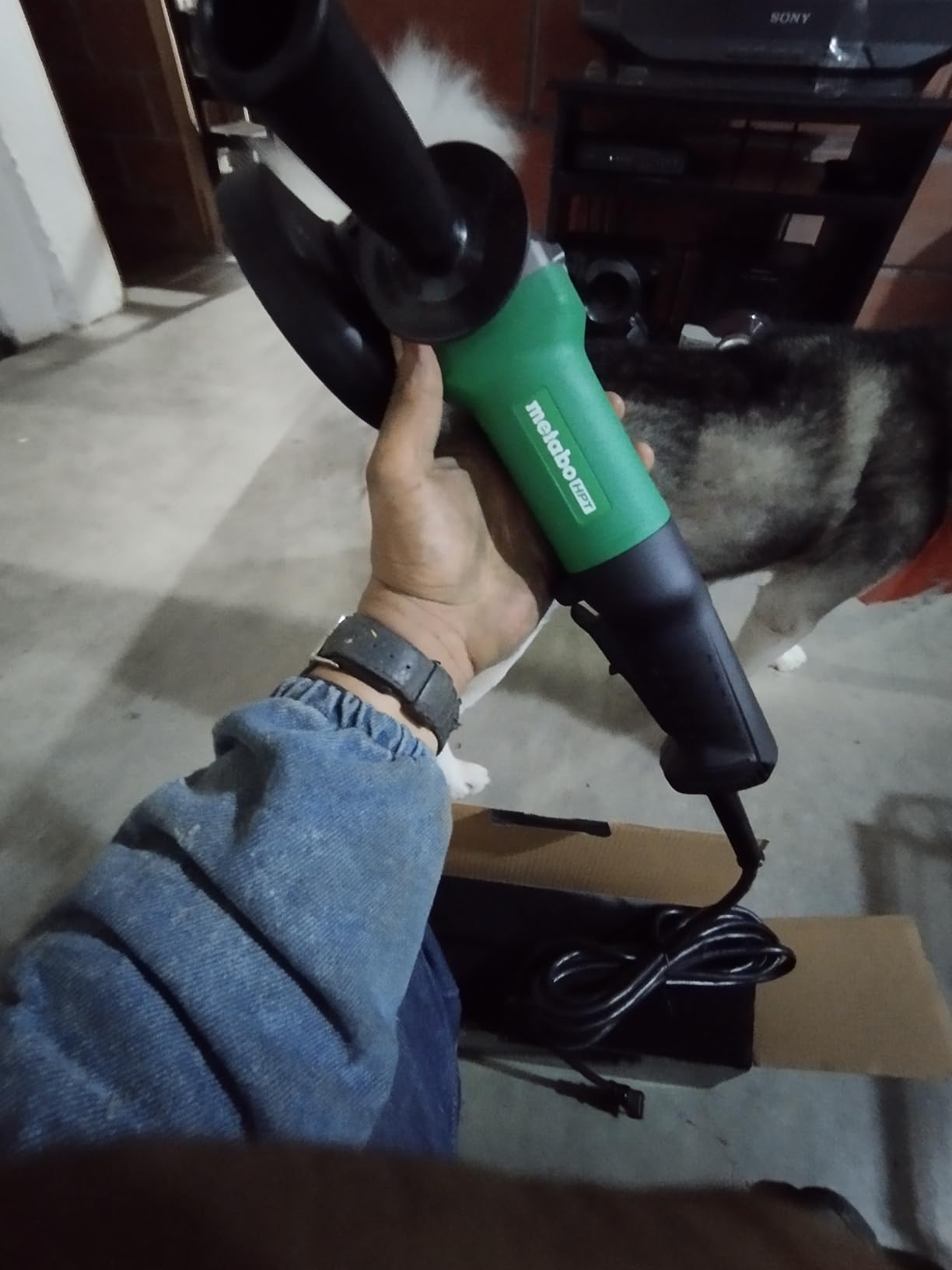 Metabo HPT Angle Grinder, 4.5-Inch, 10.5 Amp, Paddle Switch | G12SE3 customer photo 1
