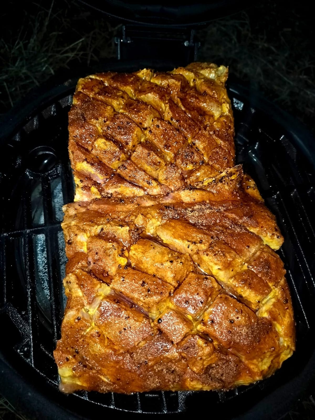 Char-Griller® AKORN® Jr. Portable Kamado Charcoal Grill and Smoker with Cast Iron Grates and Locking Lid with 155 Cooking Square Inches in Ash, Model E86714 customer photo 1