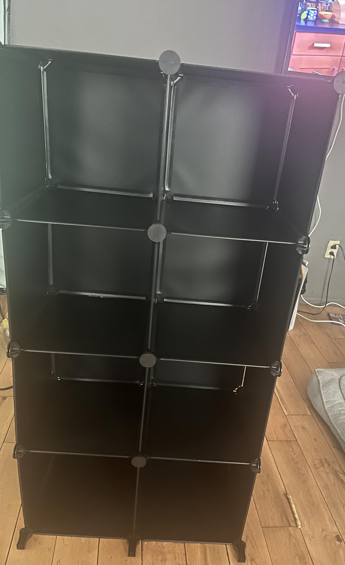HOMIDEC Closet Organizers and Storage, 9 Cube Storage Organizer, Black | Portable Closet Organizer, Storage Cubes Shelves, for Bedroom, Kids Room, Bathroom, Wardrobe, Clothes Rack customer photo 1