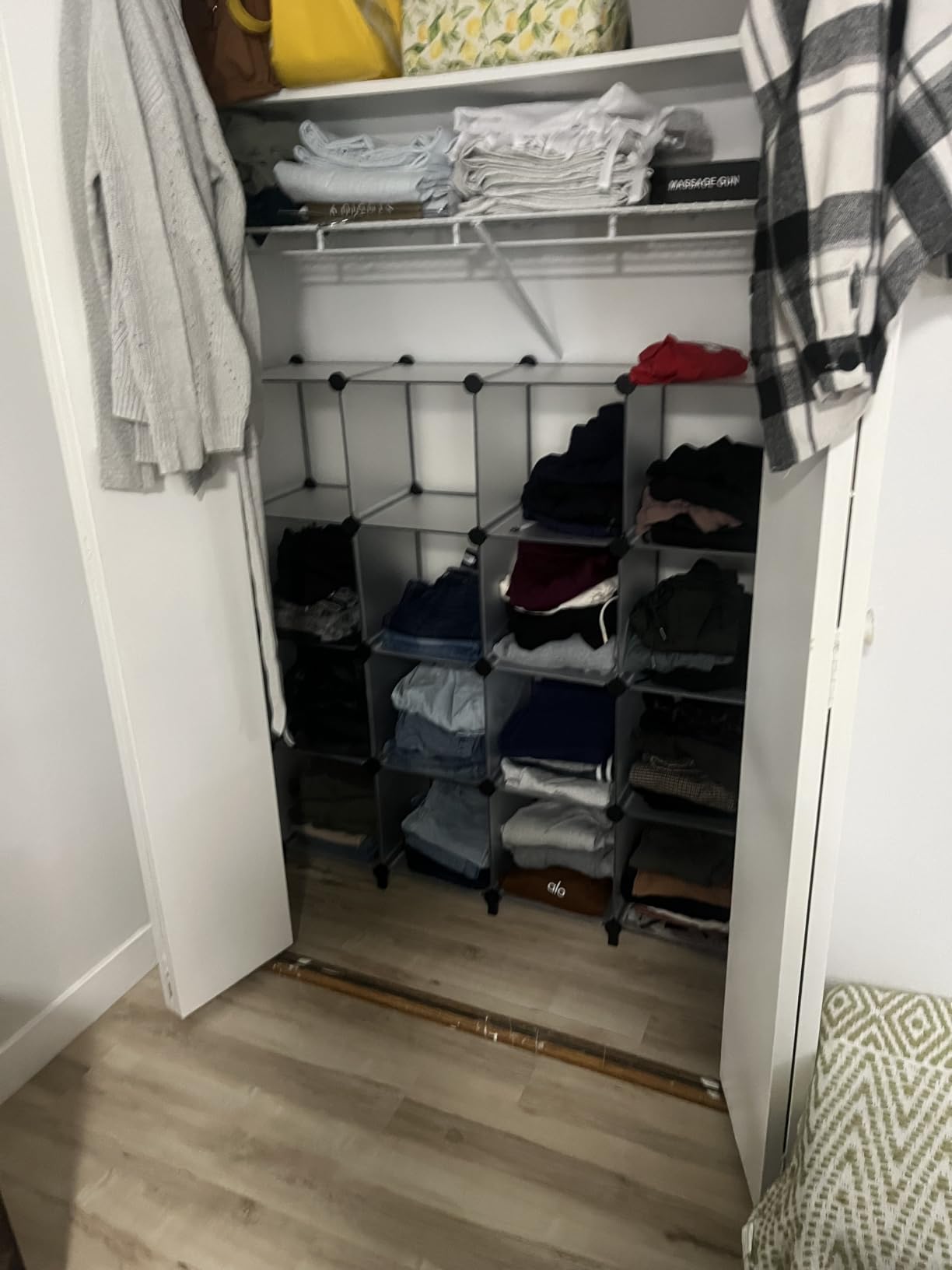HOMIDEC Closet Organizers and Storage, 9 Cube Storage Organizer, Black | Portable Closet Organizer, Storage Cubes Shelves, for Bedroom, Kids Room, Bathroom, Wardrobe, Clothes Rack customer photo 2