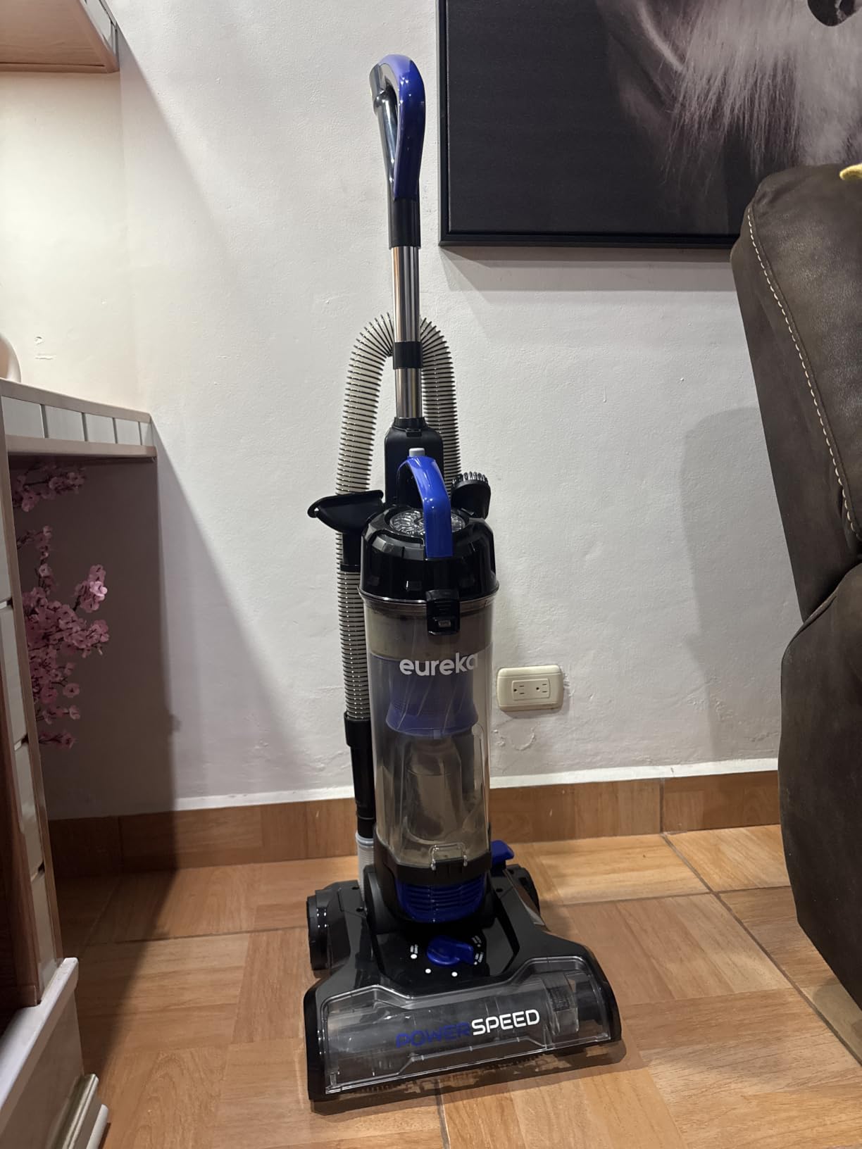 Eureka Lightweight Powerful Upright Vacuum Cleaner for Carpet and Hard Floor, PowerSpeed, New Model, Blue/Black customer photo 1