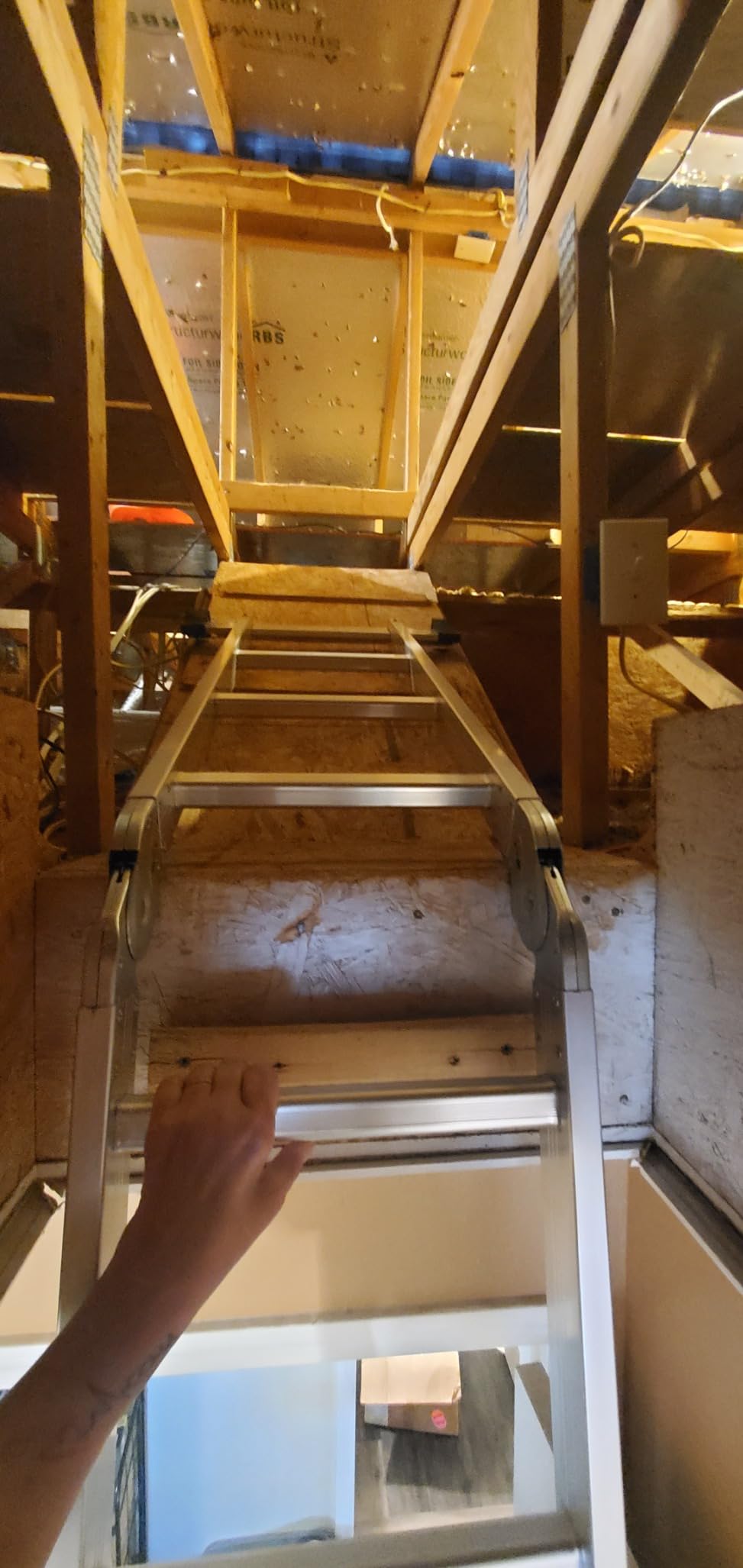 LUISLADDERS Folding Ladder Multi-Purpose Aluminium Extension 7 in 1 Step Heavy Duty Combination EN 131 Standard (12.5 Feet) customer photo 1