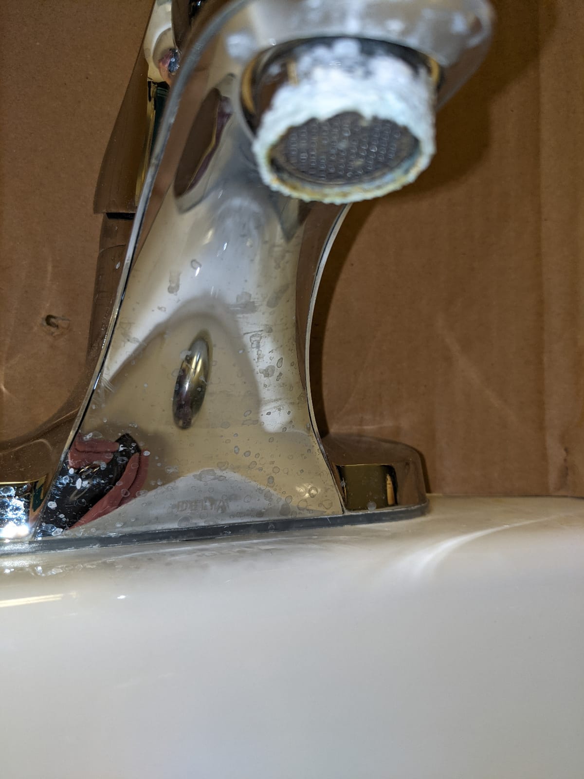 Delta Arvo Brushed Nickel Bathroom Faucet 1 Hole, Single Hole Bathroom Sink Faucet for Vanity, Push-Pop Drain Assembly, Spotshield Stainless 15840LF-SP customer photo 2