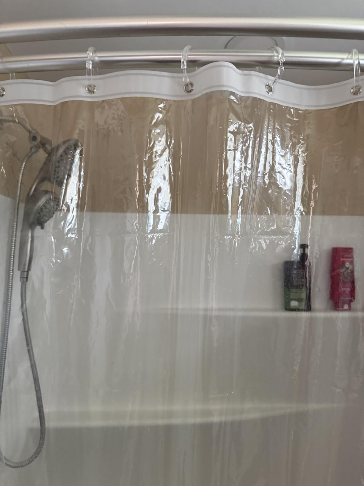 Barossa Design Oeko-tex Certified Shower Curtain Liner Standard Size, Clear customer photo 1