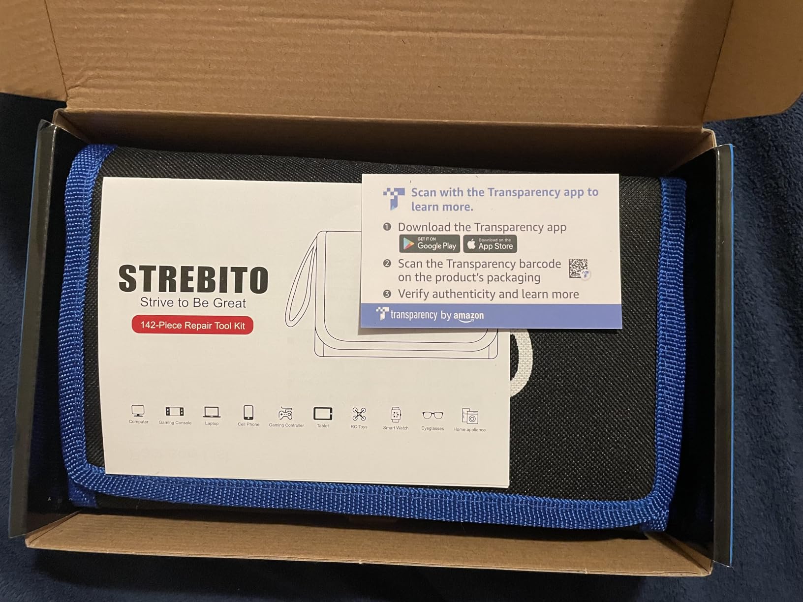 STREBITO Electronics Precision Screwdriver Sets 142-Piece with 120 Bits, Magnetic Repair Tool Kit customer photo 2