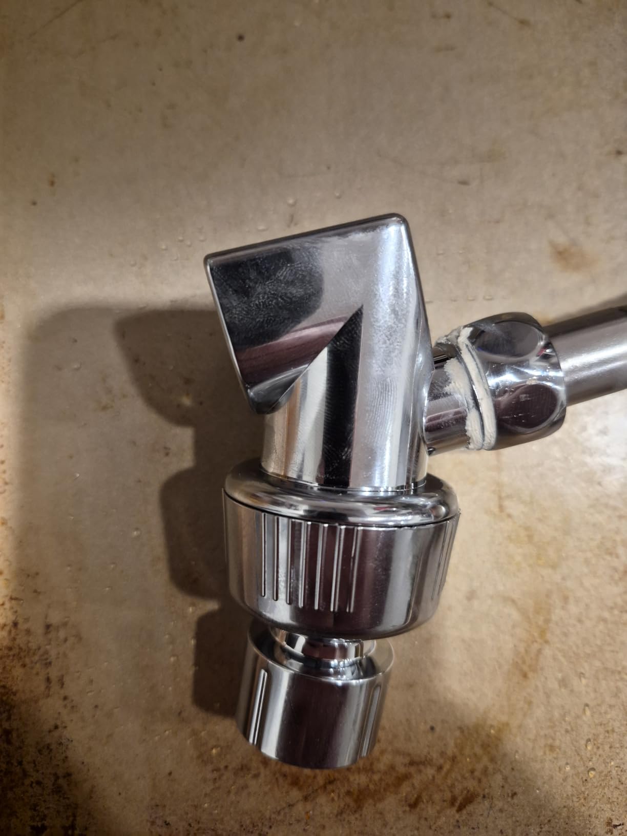 AquaCare 8-mode High Pressure Handheld Shower Head with 2-mode Power Wash | Stay Clean Nozzles, Dual Power Wash for Tub, Tile & Pets, Long 6 ft. Stainless Steel Hose, Wall & Overhead Brackets / Chrome customer photo 1