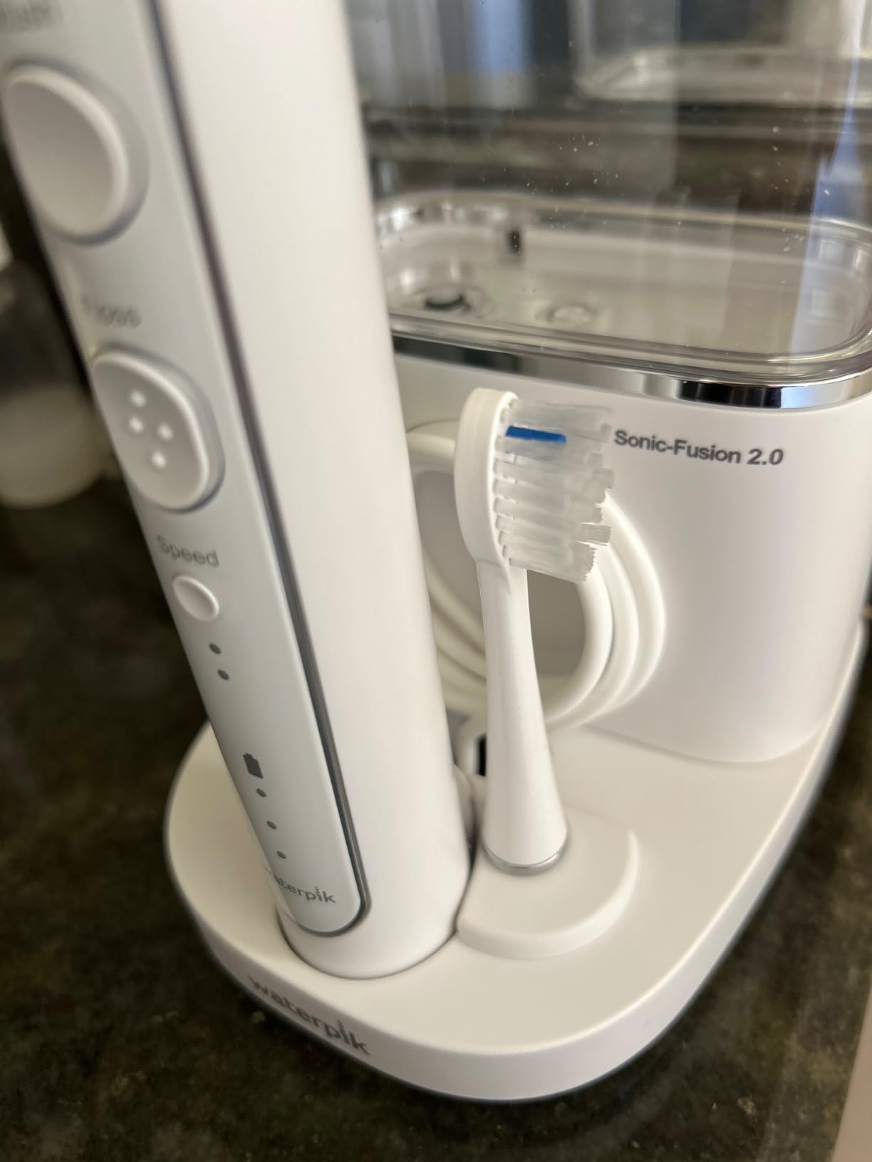 Waterpik Sonic-Fusion Flossing Electric Toothbrush Water Flosser, White | 2-in-1 Combo with 3 Modes for Daily Gum Health & Cleaning Teeth, Braces, Implants, ADA Accepted, SF-04 customer photo 1