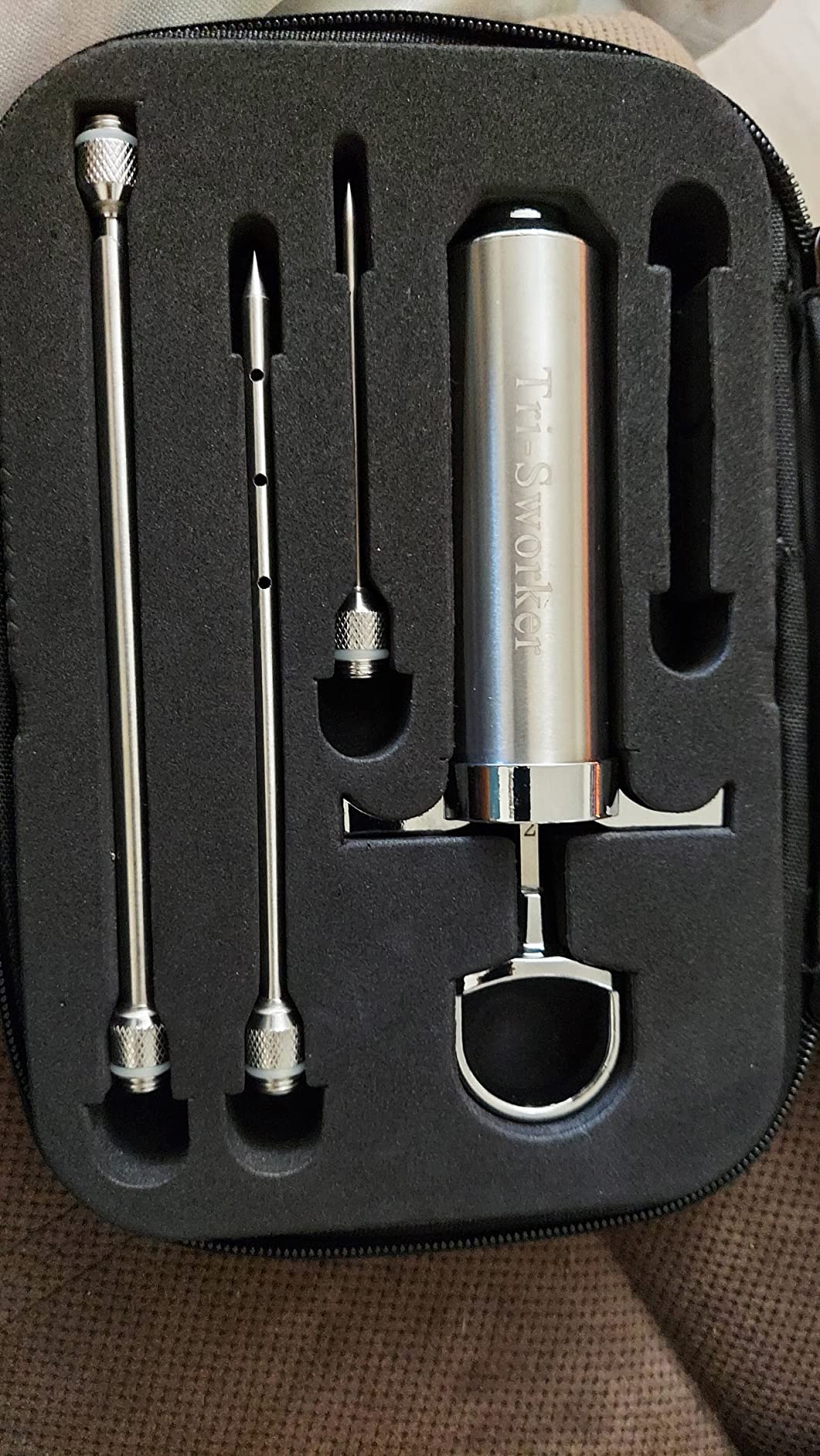 Tri-Sworker Meat Injectors for Smoking with Case and 4 Flavor Food Injector Syringe Needles, Injector Marinades for Meat, Turkey, Brisket; 2-oz; Including Paper and E-Book (PDF) User Manual customer photo 2