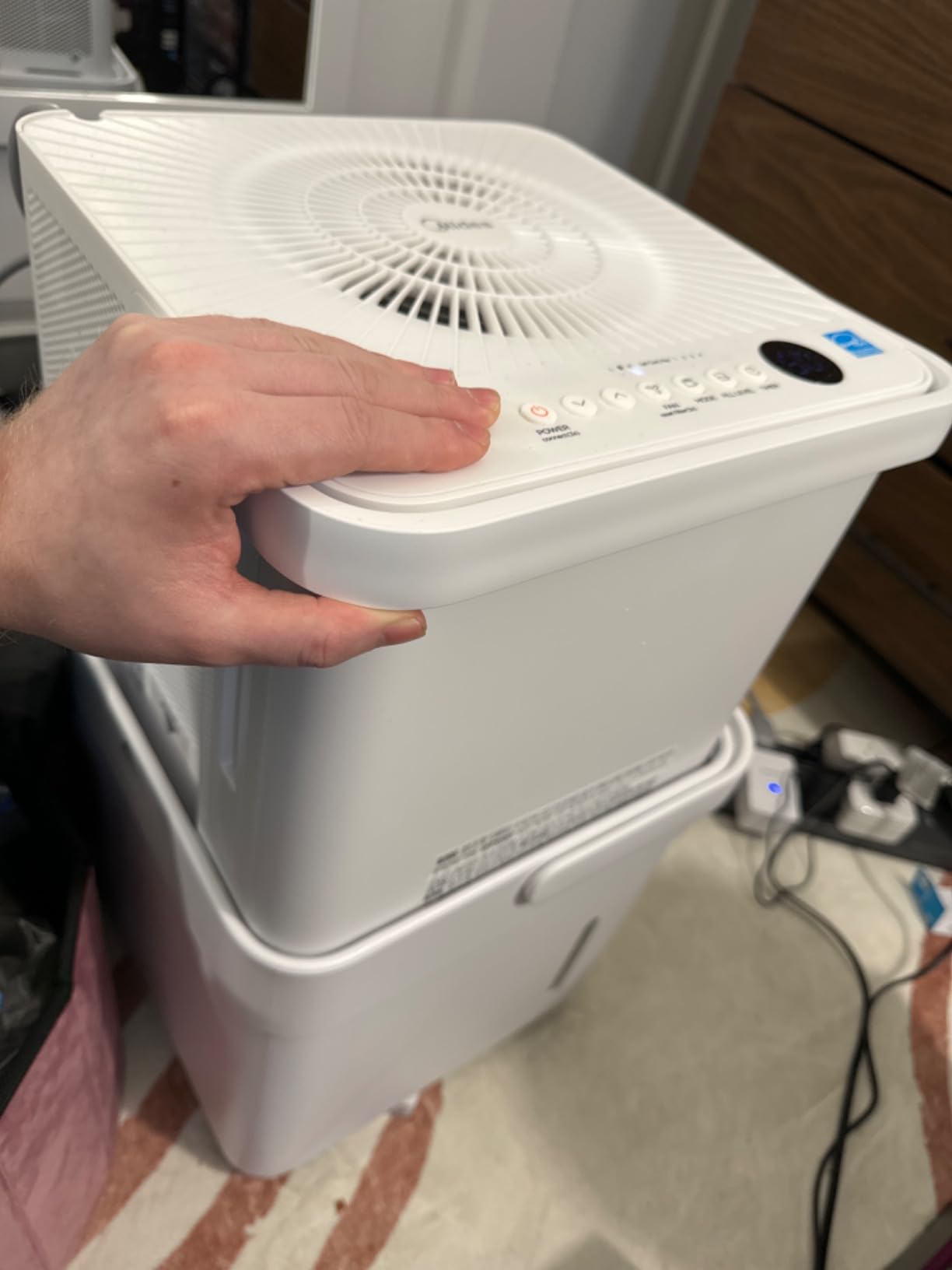 Midea Cube 20 Pint Dehumidifier for Basement, 1,500 Sq. Ft, Energy Star | Large Capacity Water Tank with Drain Hose, Wi-Fi Enabled, Works with Alexa, Quiet Operation for Basement, Home, Bedroom customer photo 2