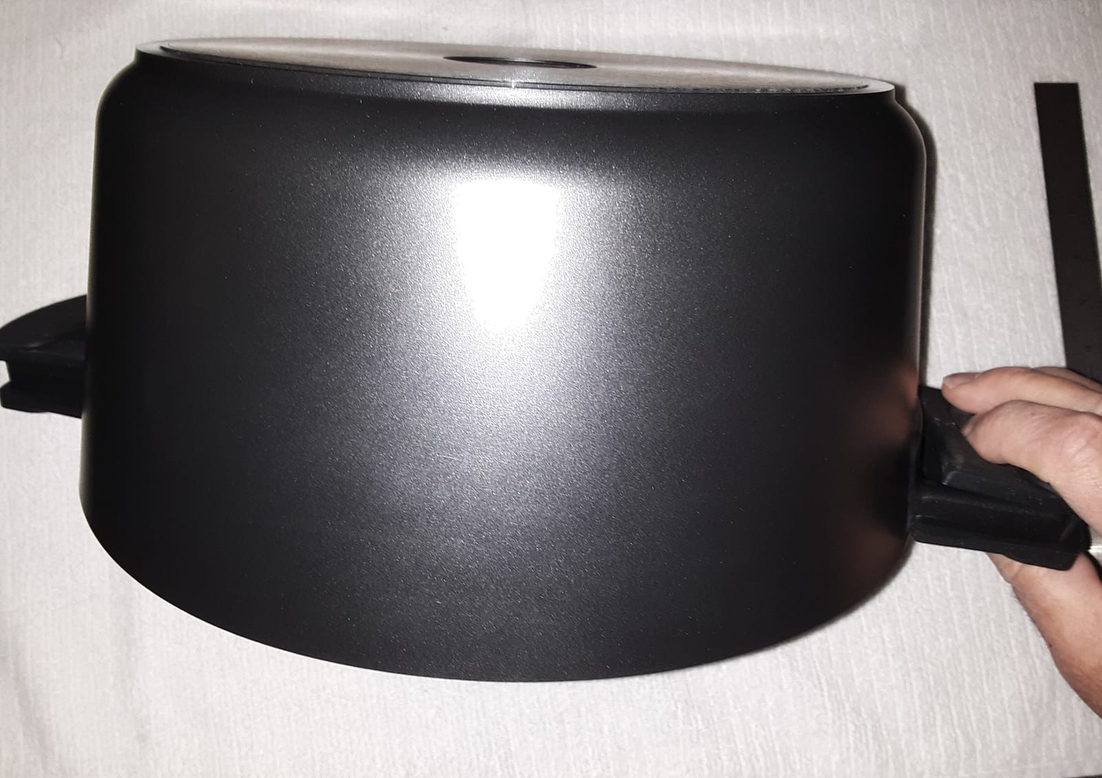 Zavor Noir 5 Qt Dutch Oven - Premium Cast Aluminum with Titanium-based Nonstick Ceramic Coating & Removable Handles - Ultra Lightweight - Oven & Induction Ready | Noir Collection customer photo 2
