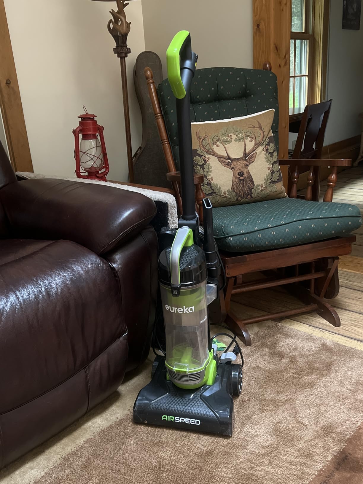 Eureka Vacuum Cleaners for Home, Airspeed Ultra-Lightweight, NEU10AE5 | Senior-Friendly 7.7 lb Pet Hair Upright Vacuum, Carpet & Hard Floor, Brush, Crevice Tool, Washable Filter, Blue customer photo 2