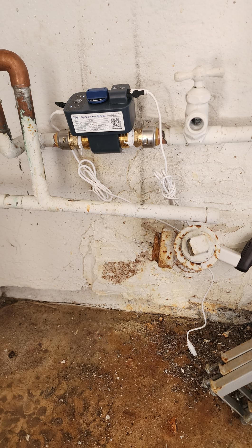 iSpring LS43 Water Leak Detector Alarm System with Automatic Shut-Off Valve and 2 Detection Sensors, Connects Up to 8 Sensors, 3/4 Inch NPT customer photo 2