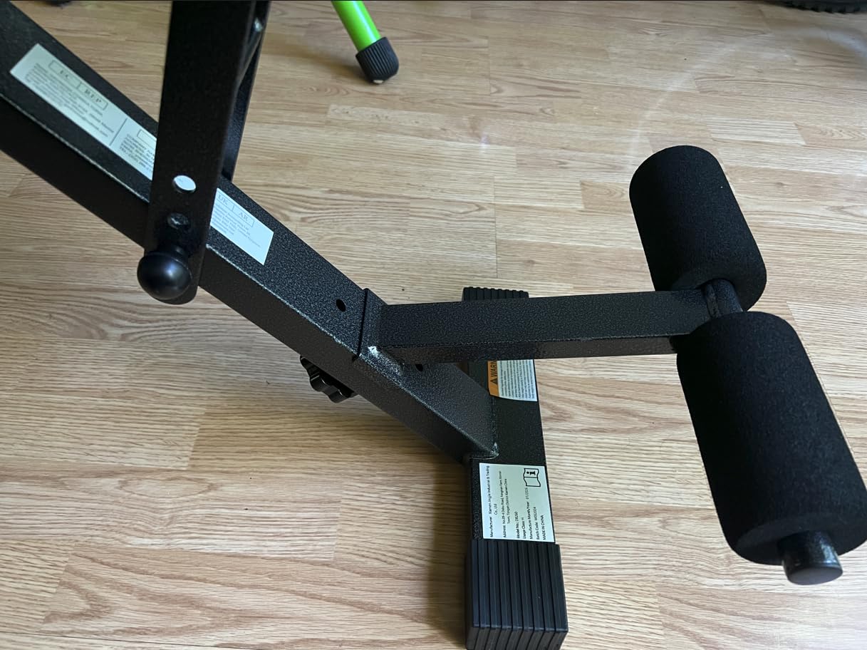 YOLEO Adjustable Weight Bench, ASTM-Certified 827LBS, 84-90 Positions Incline Decline Flat, Foldable Gym Bench with Wider Seat for Home Gym (L-XL) customer photo 2