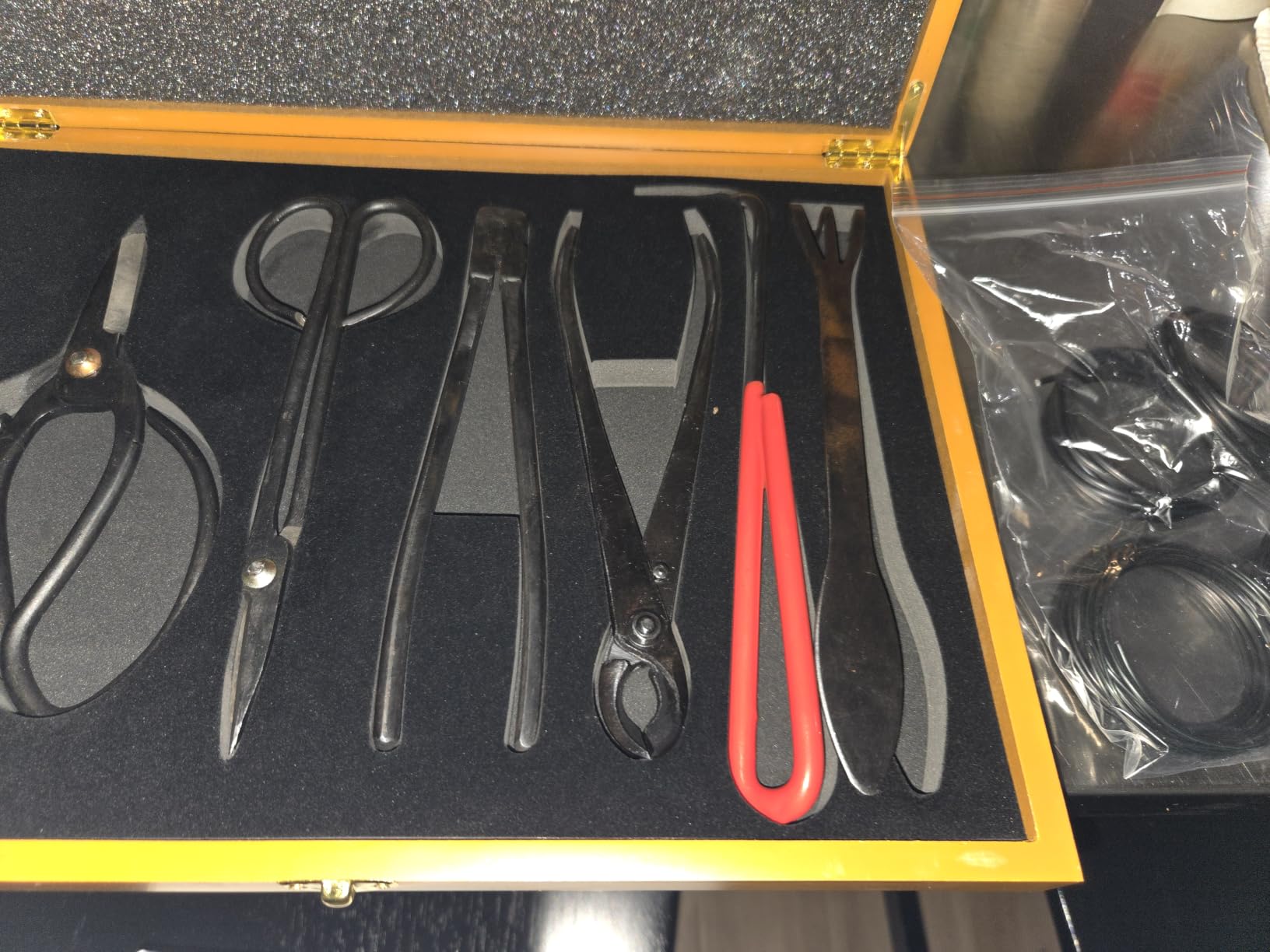 SOLIGT 12-Piece Bonsai Tools Set With Wood Box - Heavy Duty Pruning Shear, Butterfly Shear, Concave Cutter, Wire Cutter and 5 Wire Rolls customer photo 1