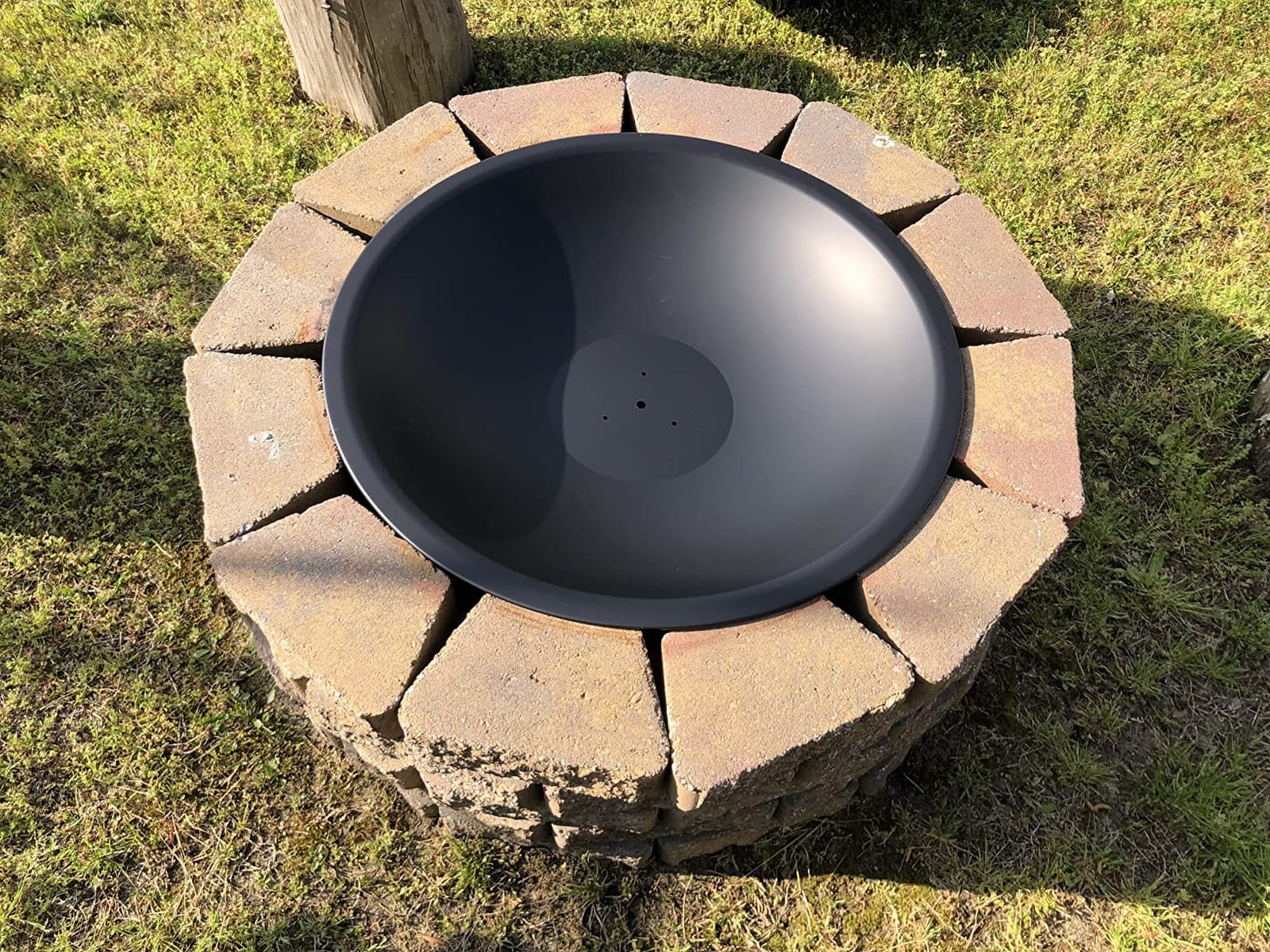 SINGLYFIRE 22 inch Fire Pit for Outside Outdoor Wood Burning Small Bonfire Pit Steel Firepit Bowl for Patio Camping Backyard Deck Picnic Porch, with Spark Screen, Log Grate, Poker customer photo 2