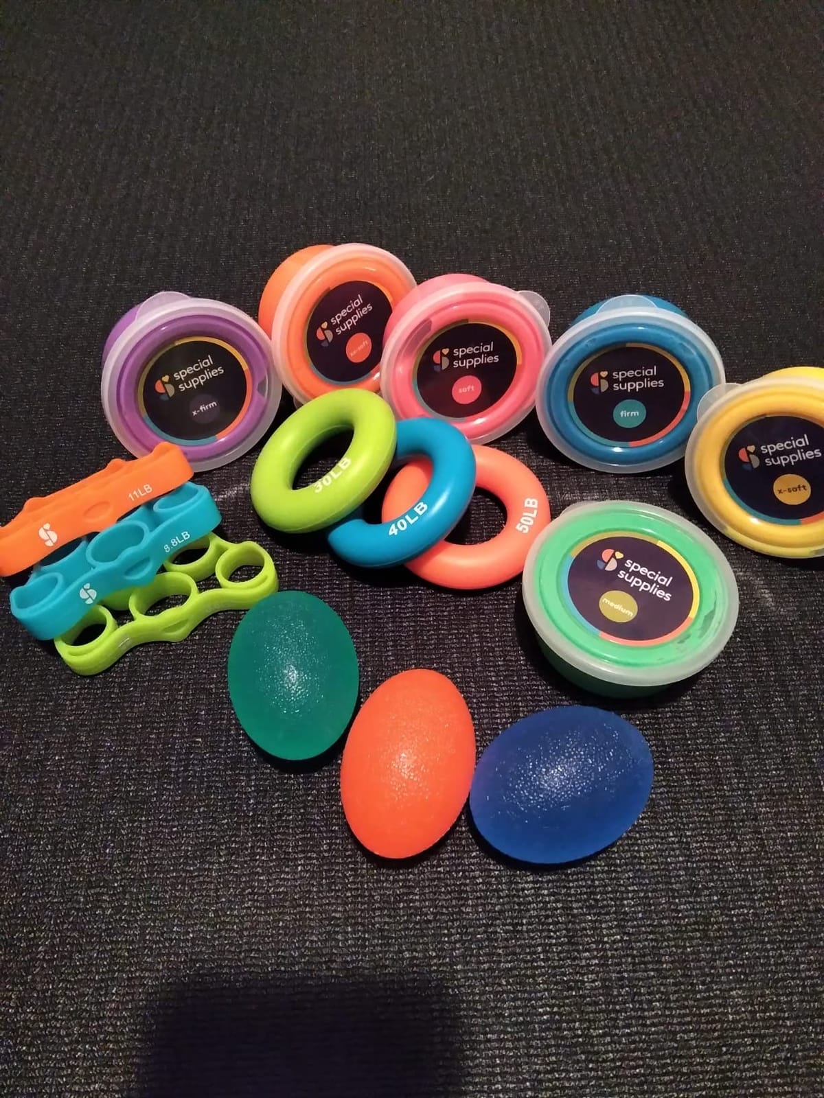 Special Supplies Physical Hand Therapy Putty Kit, Finger Exercisers, Hand Strengtheners, 15 Set Grip Strength, Dexterity, Mobility, Injury Stress Relief customer photo 1