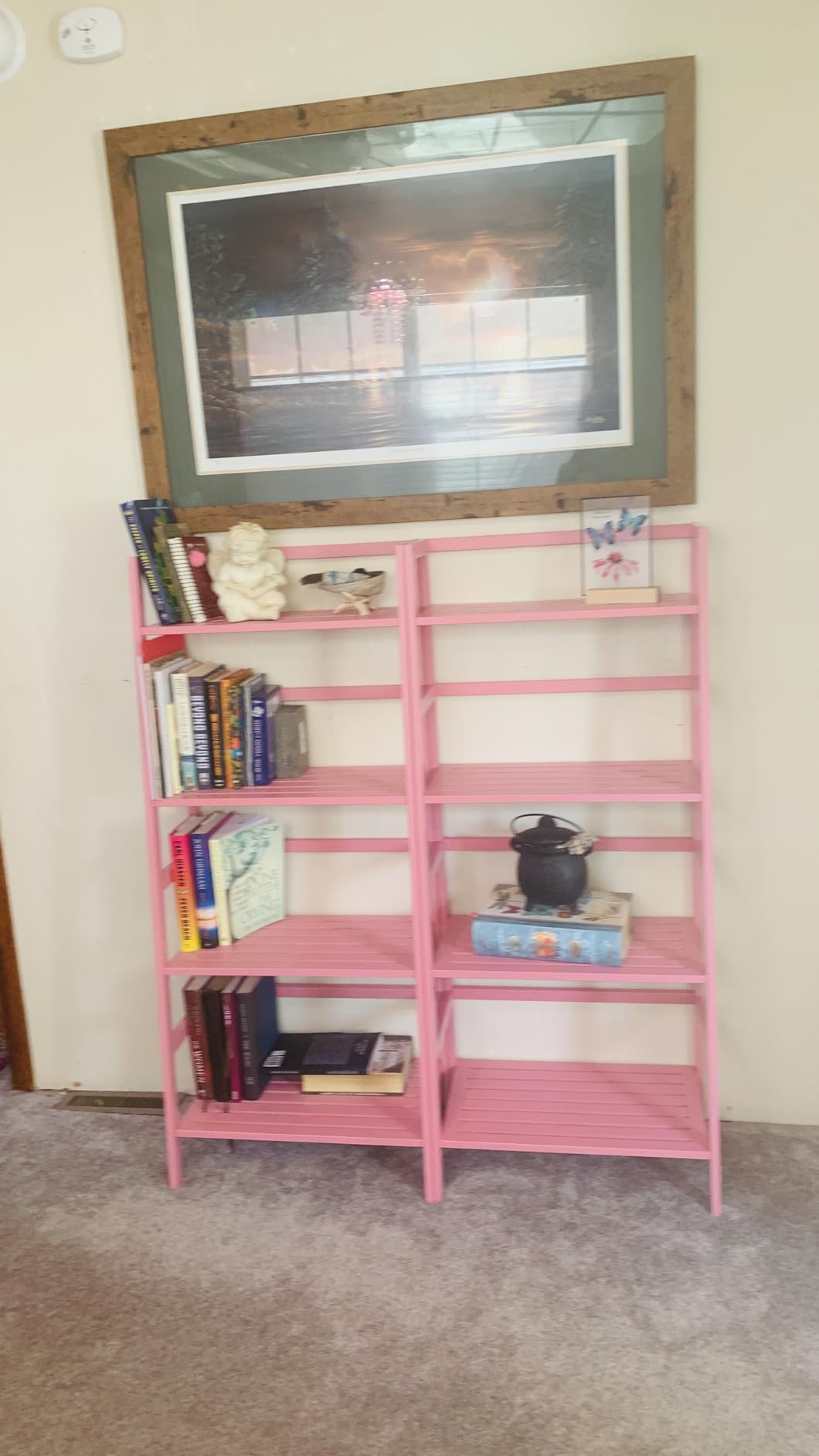 Bamboo Ladder Shelf, 4-Tier Wooden Ladder Bookshelf & Bookcase Organizer | 50