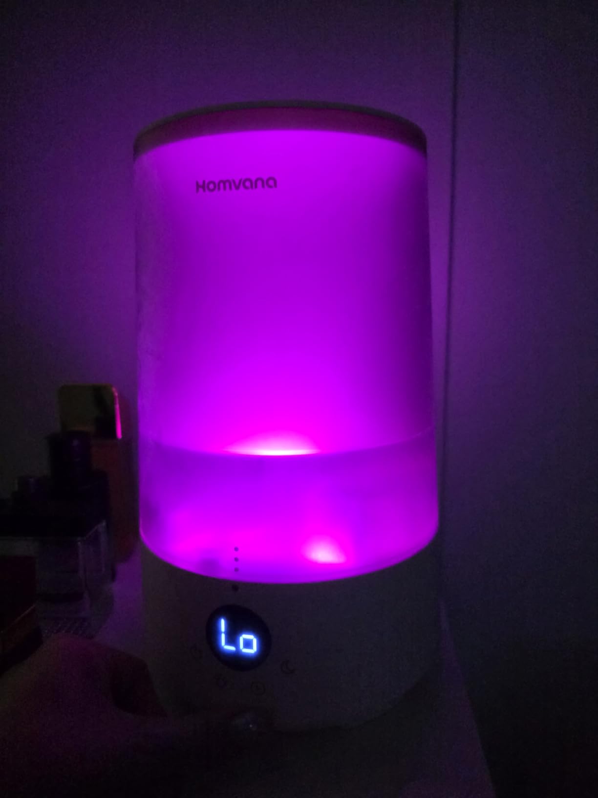 Homvana 3.6L Top-Fill Cool Mist Humidifiers for Bedroom, Large Room(Grey) | 23dB Quiet, Easy-to-Clean 2-in-1 Baby Humidifier & Oil Diffuser for Congestion Relief, Last for 4 Night (Grey) customer photo 2