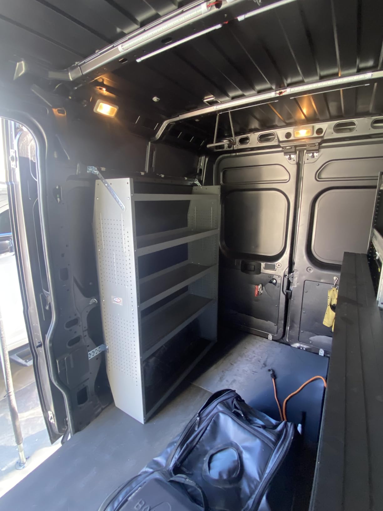 AA Products SH-6004 Steel Mid/High Roof Van Shelving Storage System Fits Transit, NV, Promaster and Sprinter, Van Shelving Units, 42''W x 60''H x 13''D customer photo 2