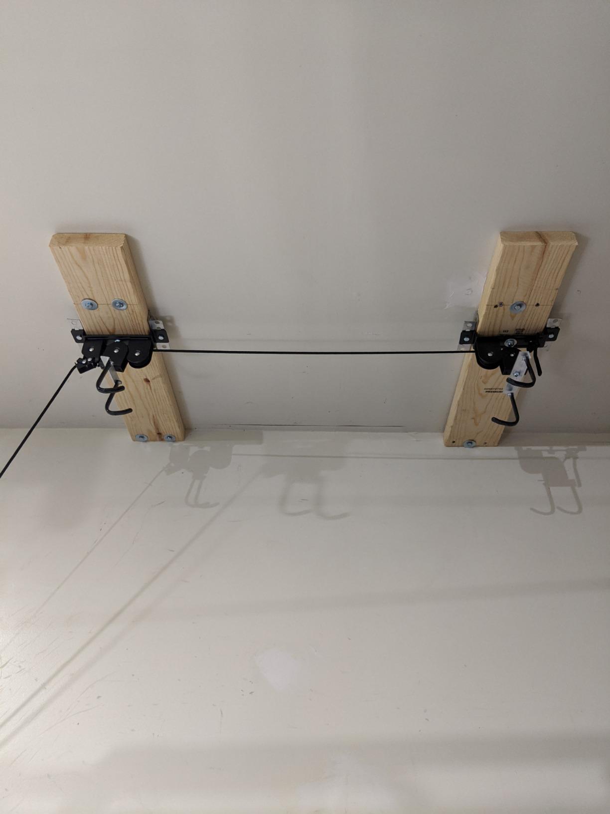 Wallmaster Ceiling Bike Hanger, Bicycle Lift Hoist Pulley System for Garage customer photo 1