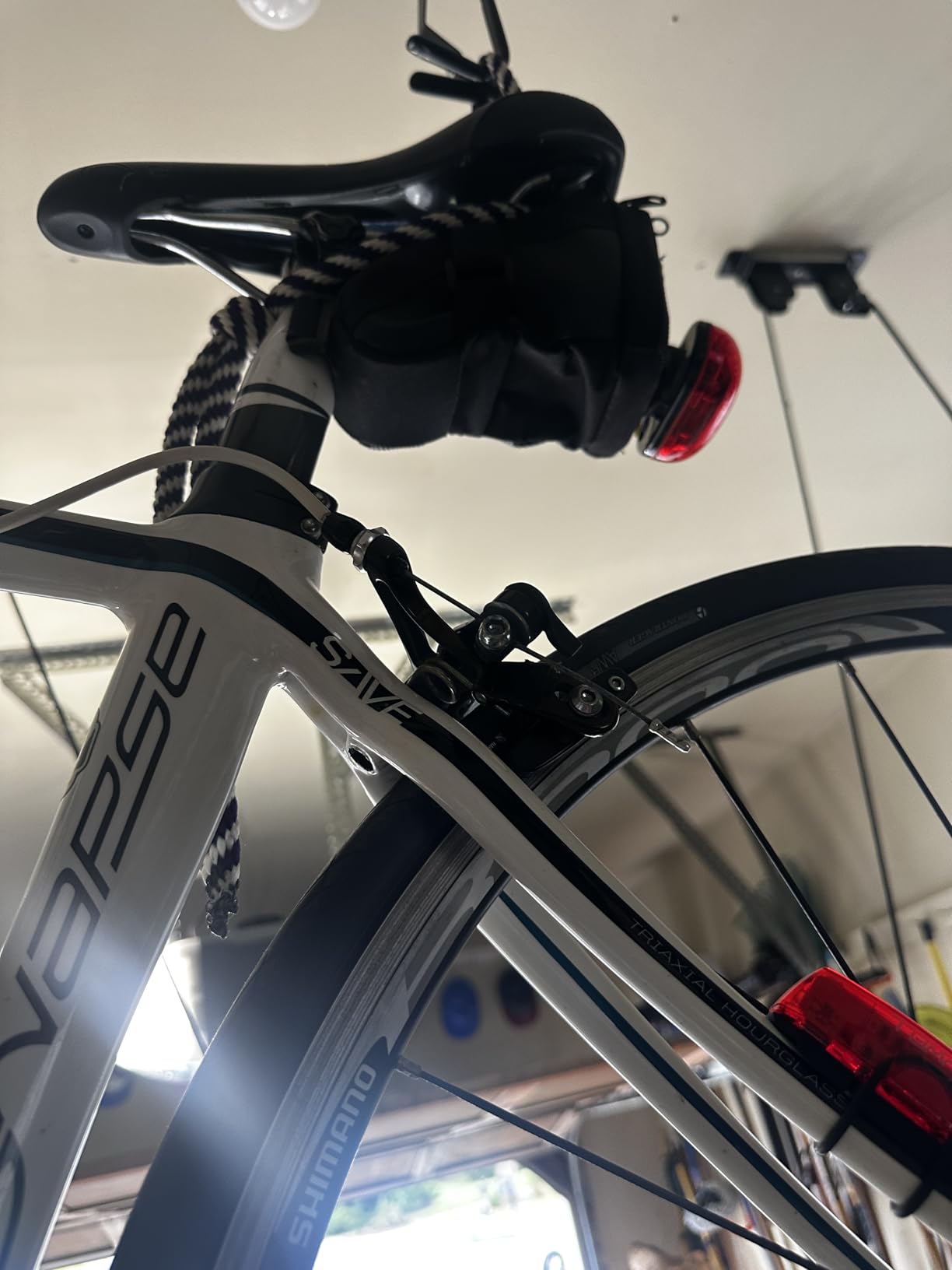 Wallmaster Ceiling Bike Hanger, Bicycle Lift Hoist Pulley System for Garage customer photo 2