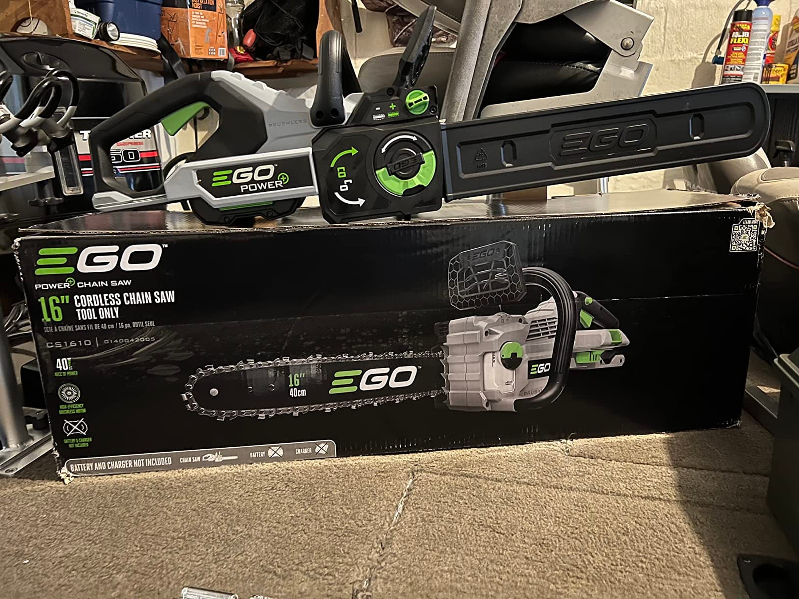 EGO POWER+ Chain Saw, 16 inch Battery Powered Chainsaw, Electric Cordless, Battery and Charger Not Included - CS1610 customer photo 1