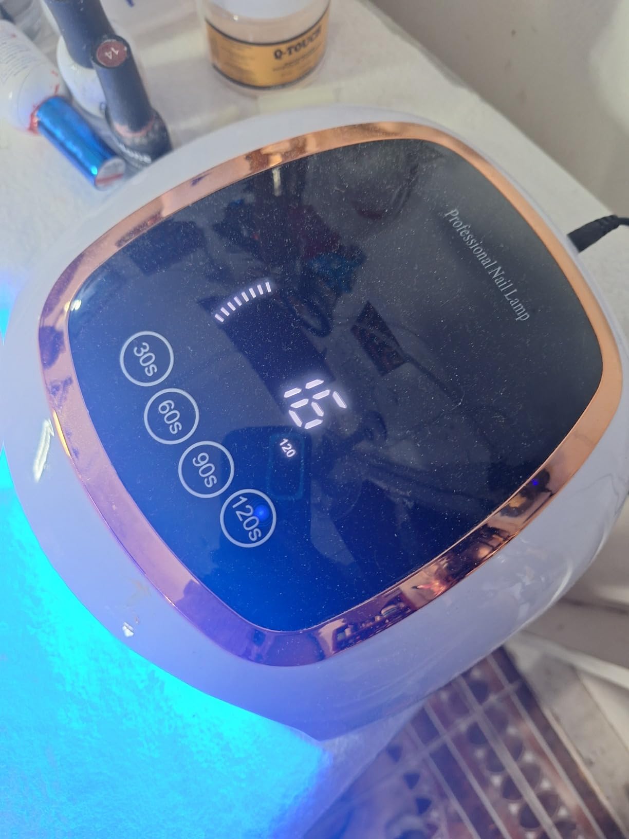 UV Nail Lamp, 180W LED Nail Dryer for Gel Polish, Touch Screen, 42 Beads | Auto Sensor Curing Light with LCD Display and 4 Timer Settings, Fast, Even Curing for Salon Use and Home DIY Manicure customer photo 2