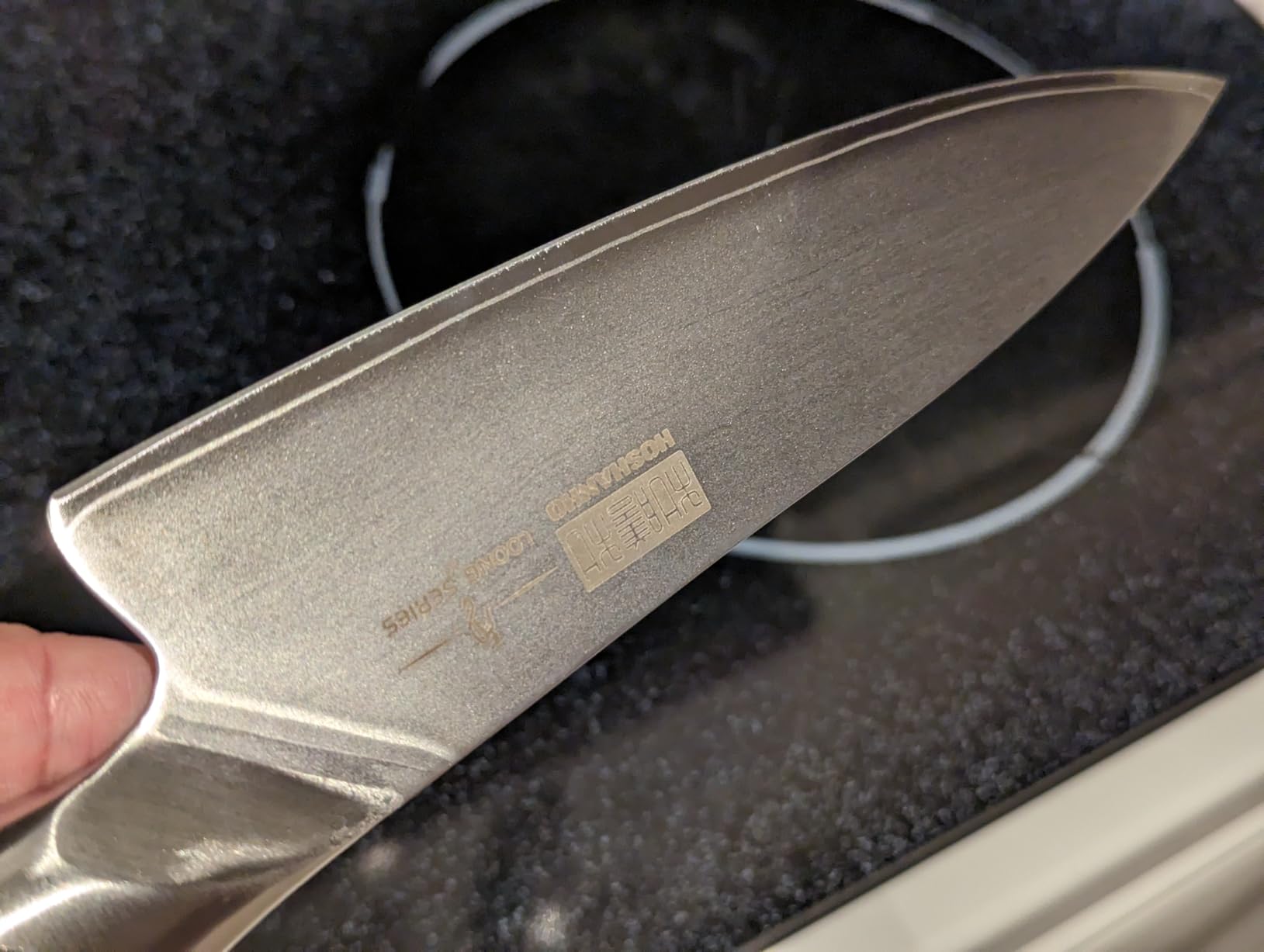 HOSHANHO Kitchen Knife in Japanese High Carbon Steel, Professional High-Class Chef's Knife 8 inch, Non-slip Ultra Sharp Cooking Knives with Ergonomic Handle | Multifunctional, 10Cr15CoMoV, Home Gifts customer photo 2