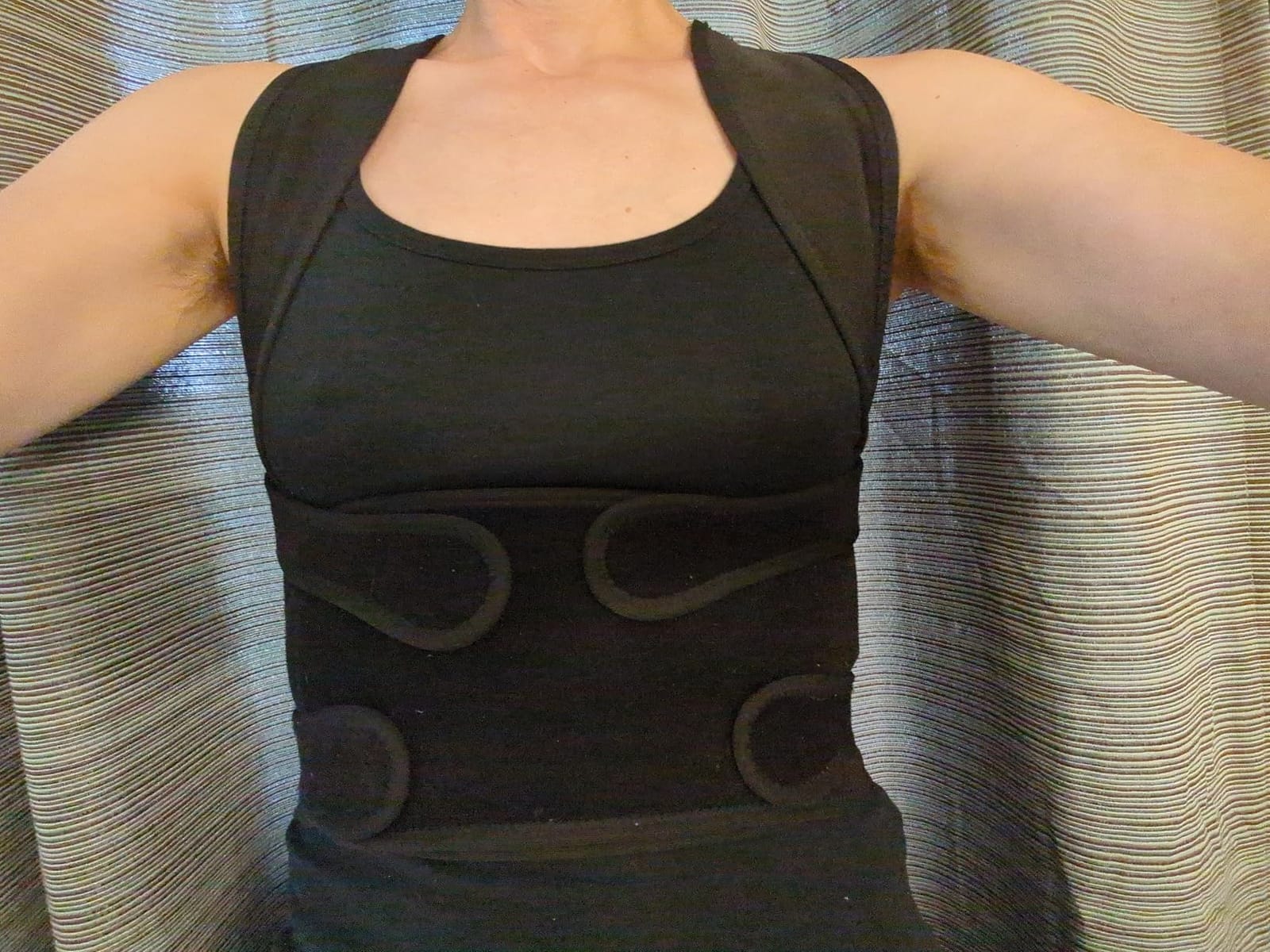 Fit Geno Posture Corrector for Women & Men, Back Shoulder Support Brace | Adjustable & Breathable, Upper Back Straightener Pulls Shoulders for Pain Relief, Neck Hump, Hunchback, Kyphosis, Scoliosis customer photo 1