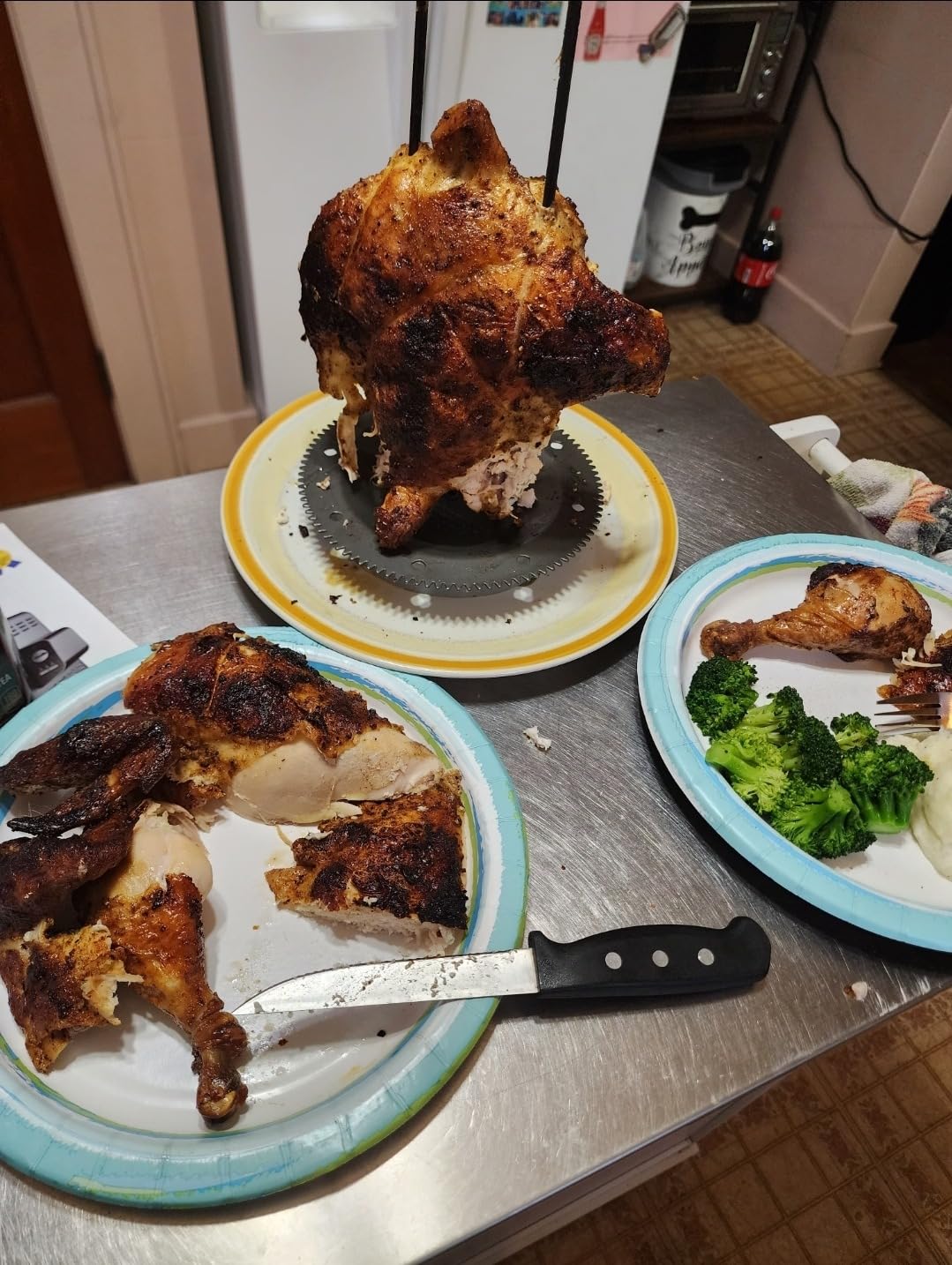 Ronco 5500 Series Countertop Rotisserie Oven, 12-lb Capacity, Stainless | Rotisserie chicken cooks perfectly, 3 functions - rotisserie, sear, no-heat rotation; basket included; auto shutoff customer photo 1