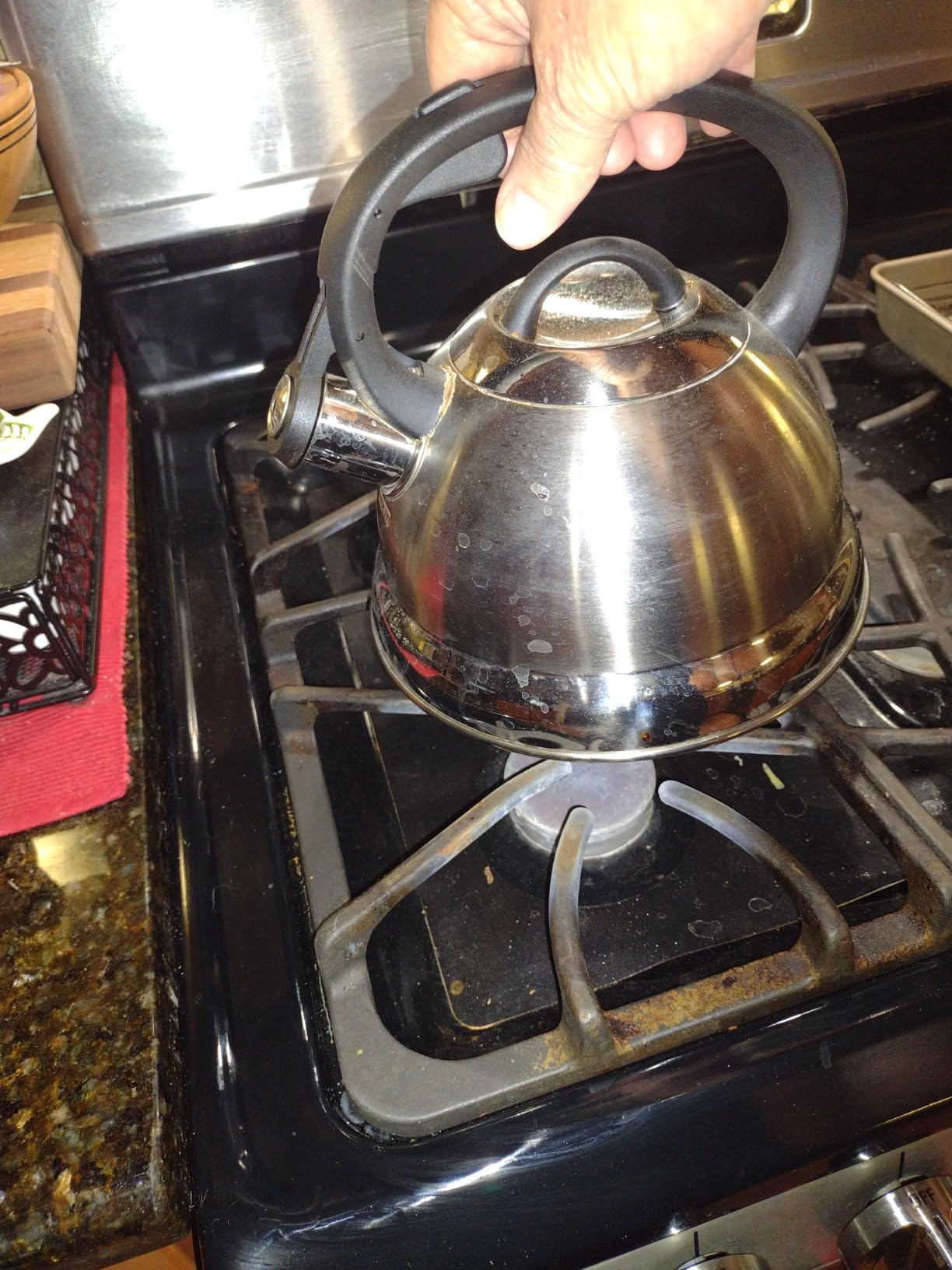 Mr. Coffee Flintshire 1.75-Quart Stainless Steel Whistling Tea Kettle with Nylon Handle - Copper Finish Stove-Top Kettle for Boiling Water customer photo 1